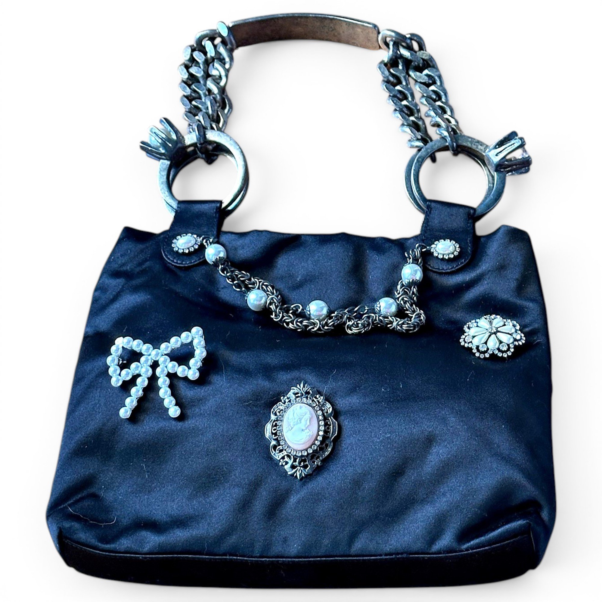 Silk handbag
