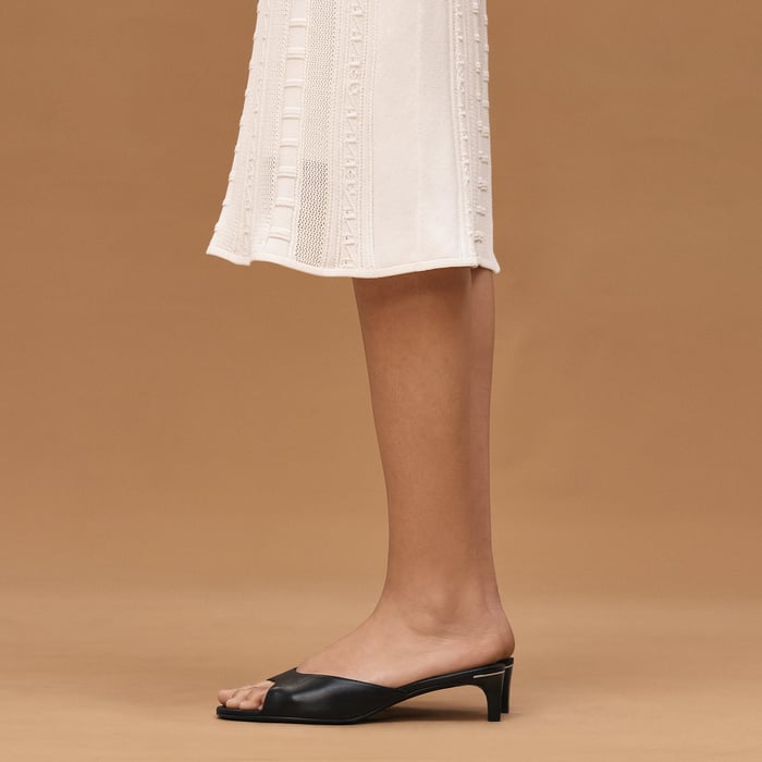 Blanc Céramique Straight Skirt