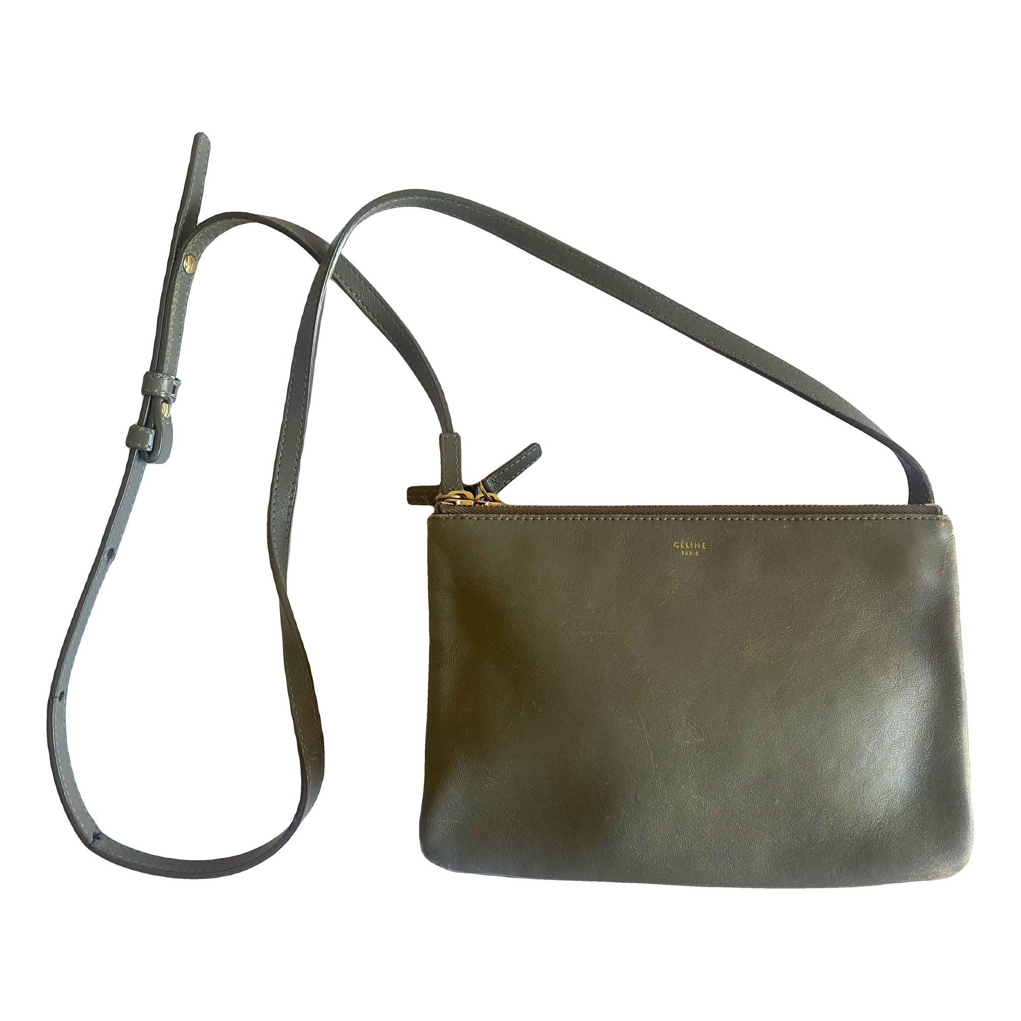 Trio leather crossbody bag