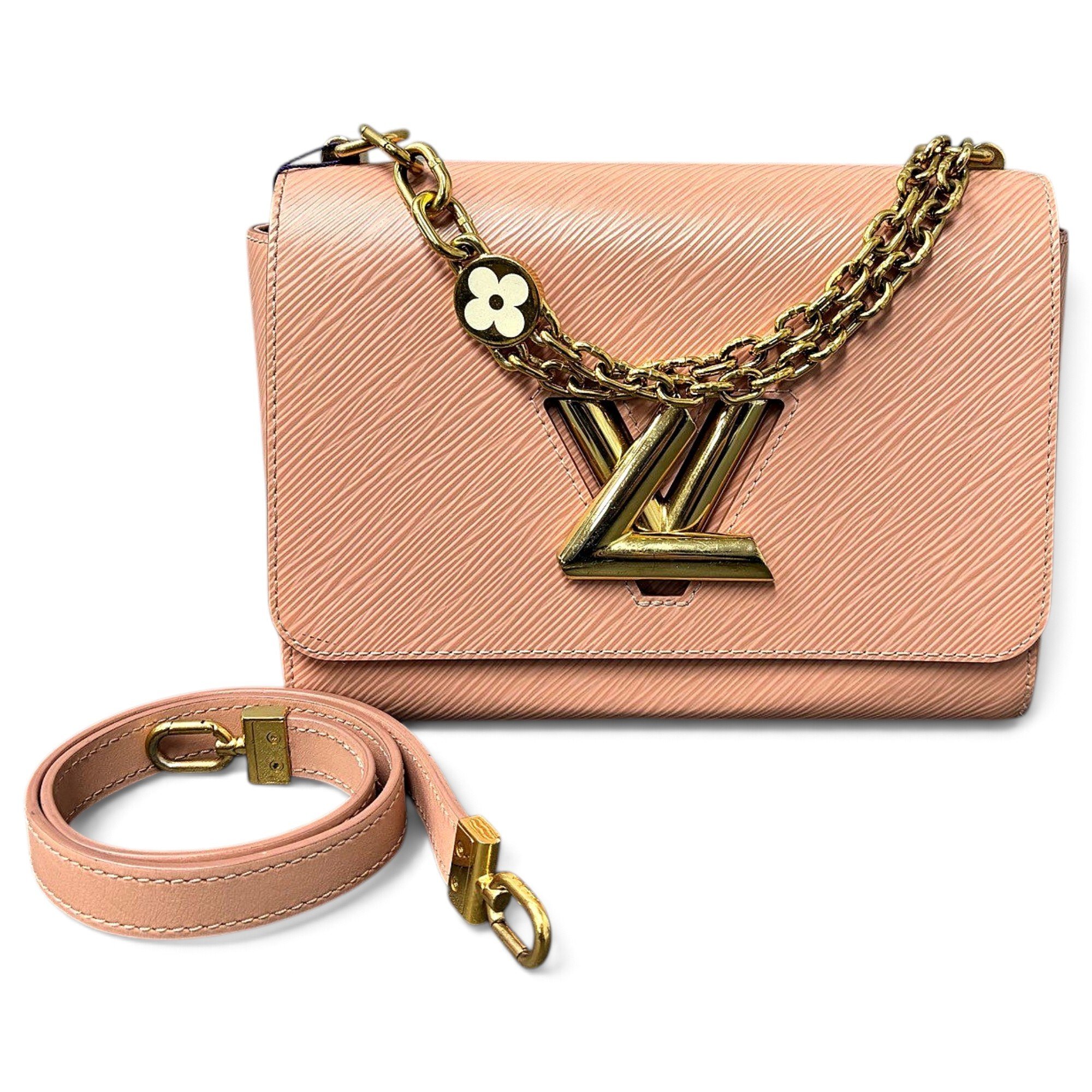 Twist leather handbag