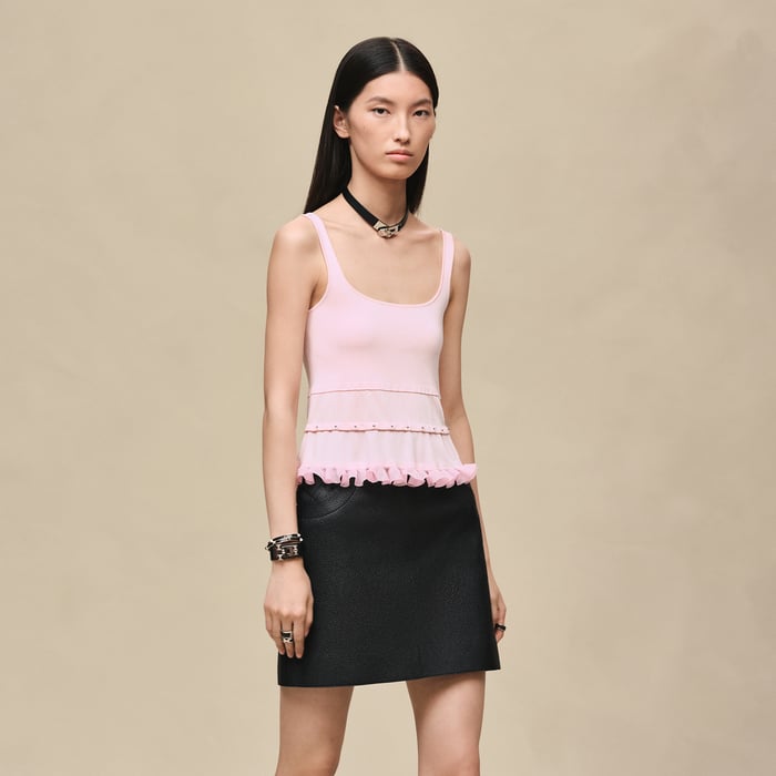Rose Craie Jewel Tank Top