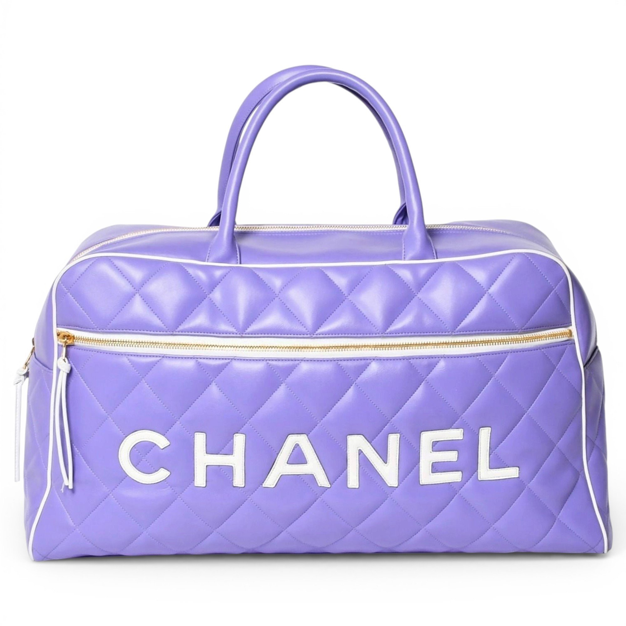 Leather travel bag