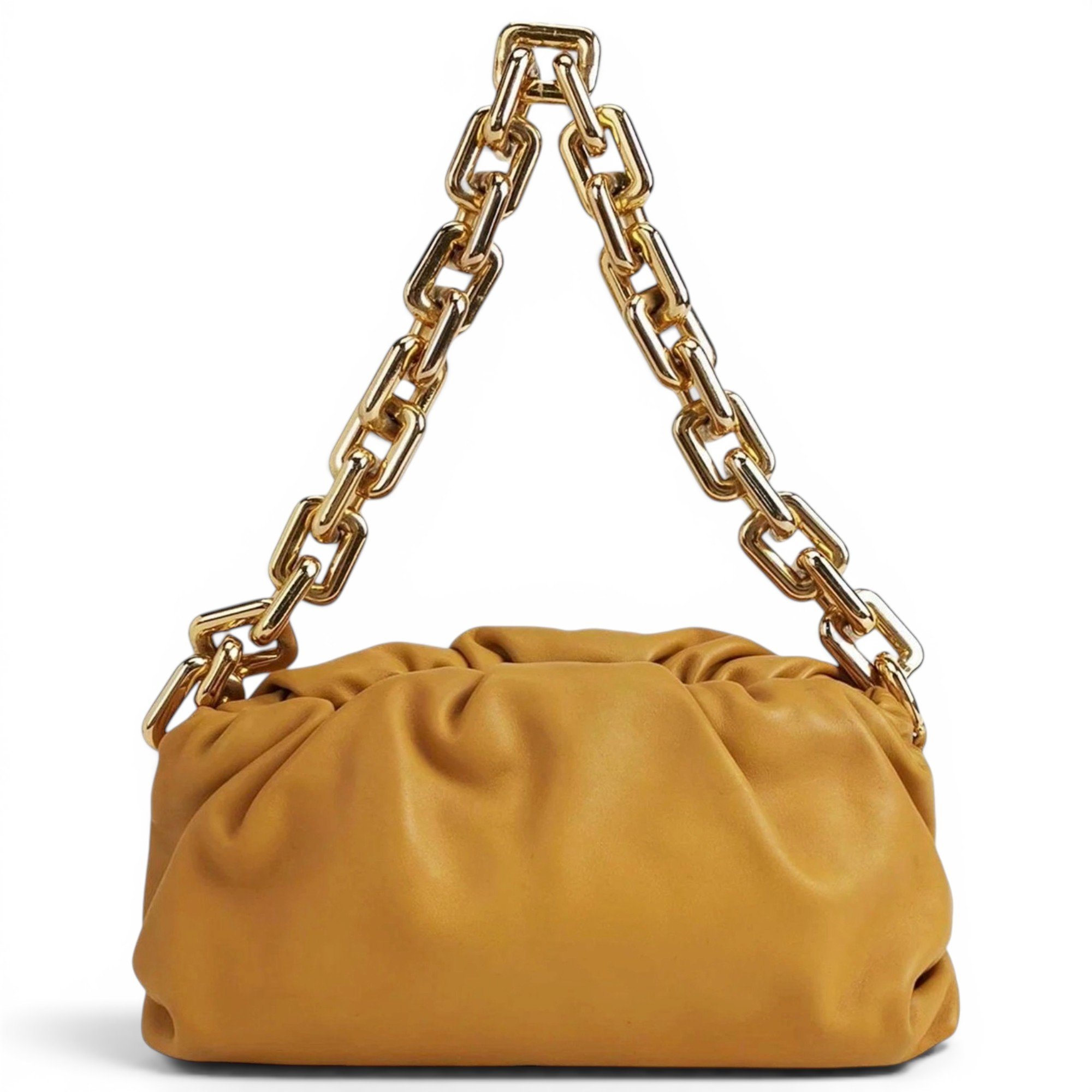 Chain Pouch leather handbag