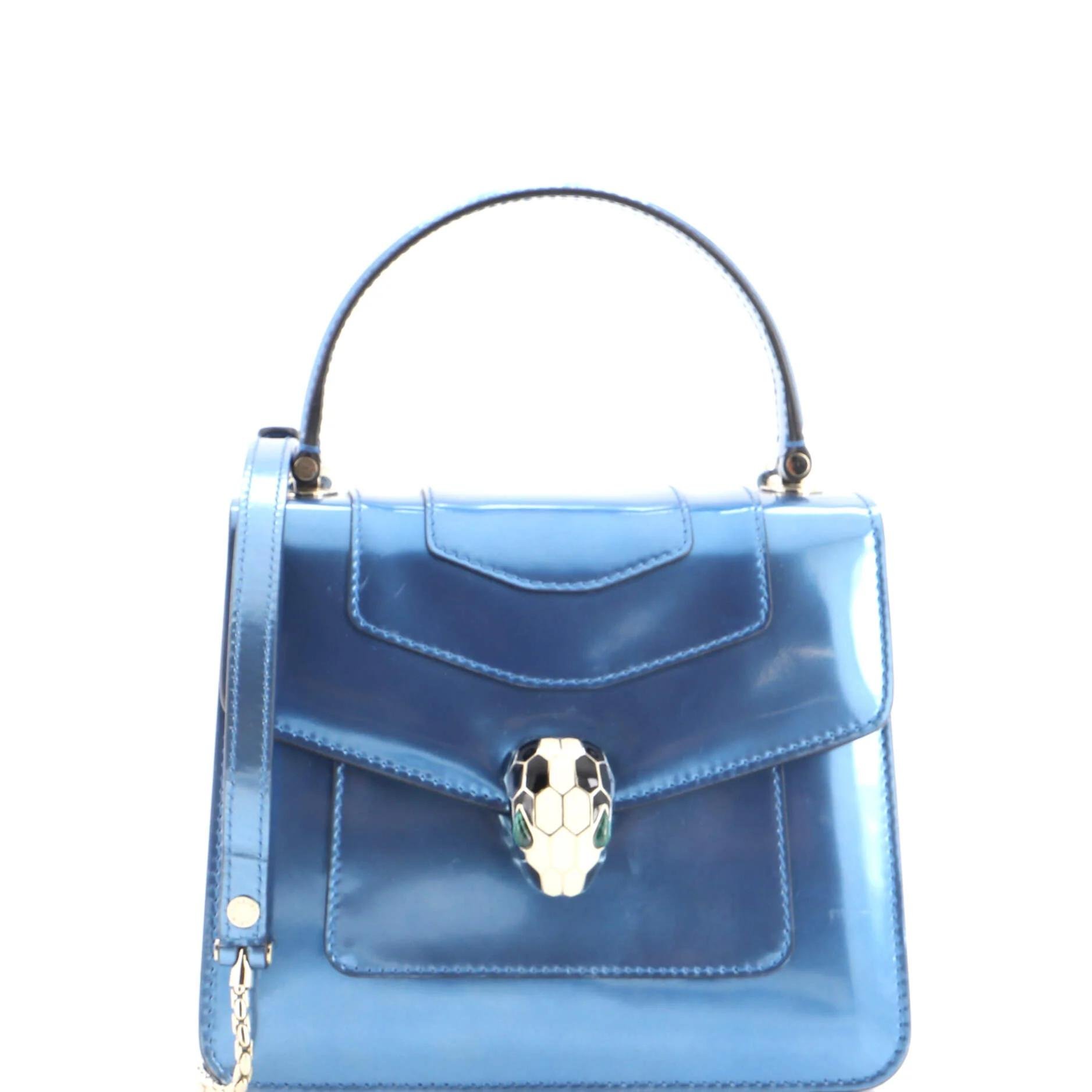 Patent leather handbag