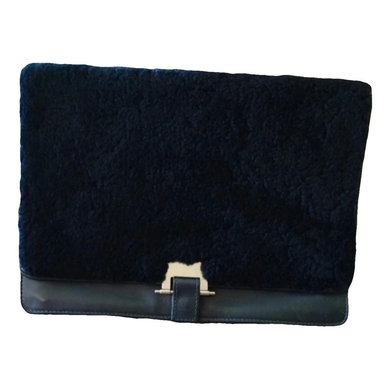 Sandro Leather clutch bag