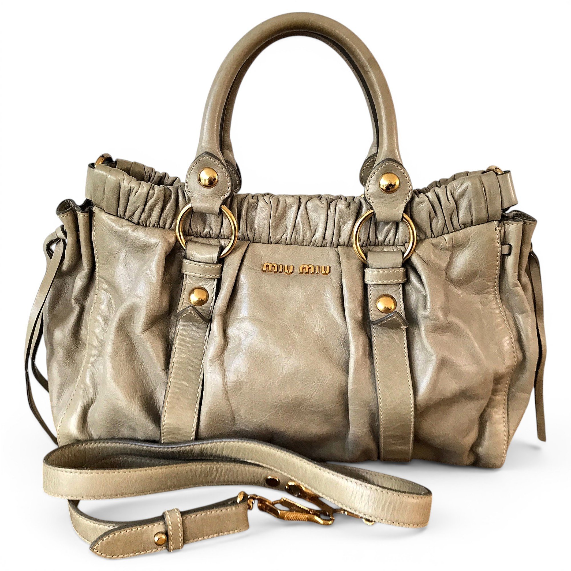 Vitello leather handbag