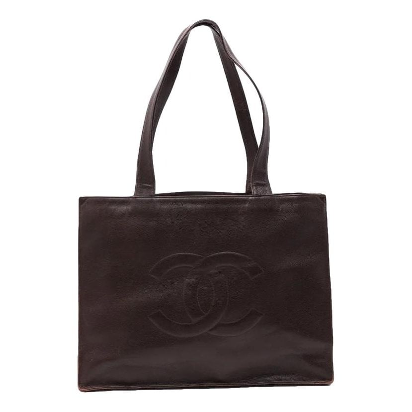 Trendy CC leather tote