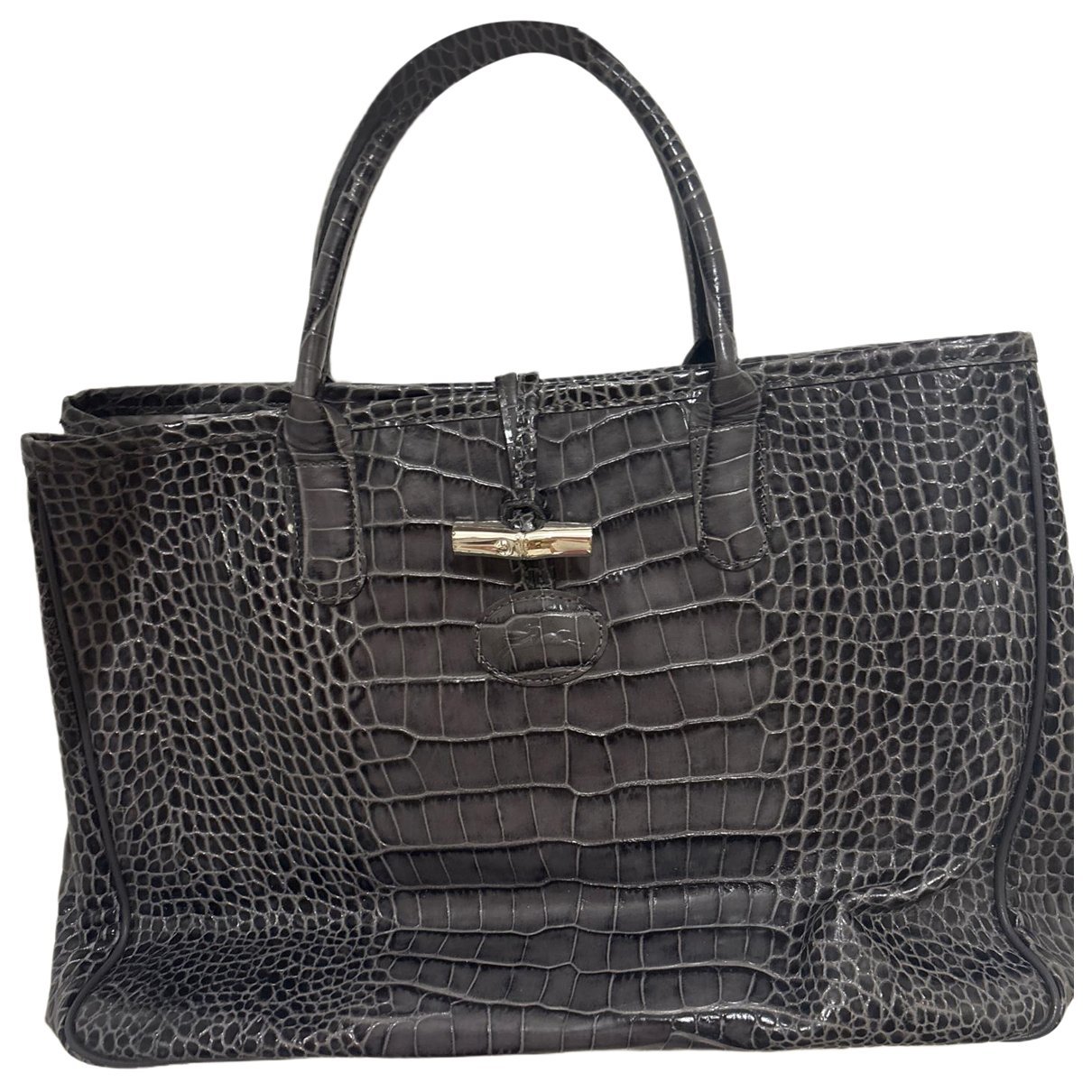 Roseau patent leather handbag