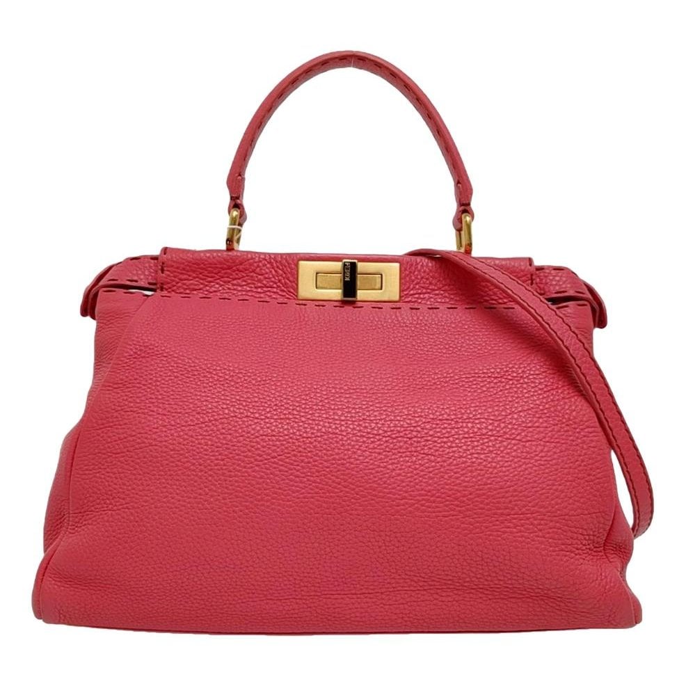 Peekaboo leather handbag