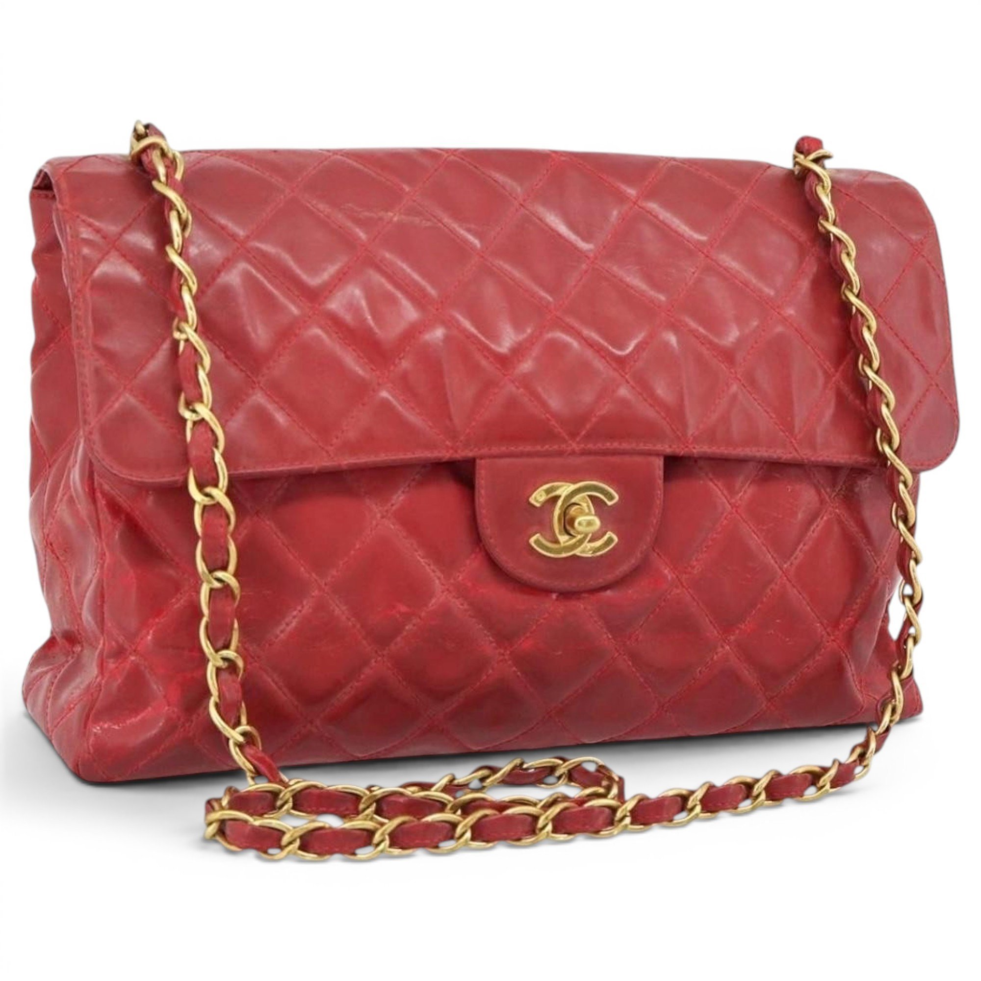 Patent leather handbag