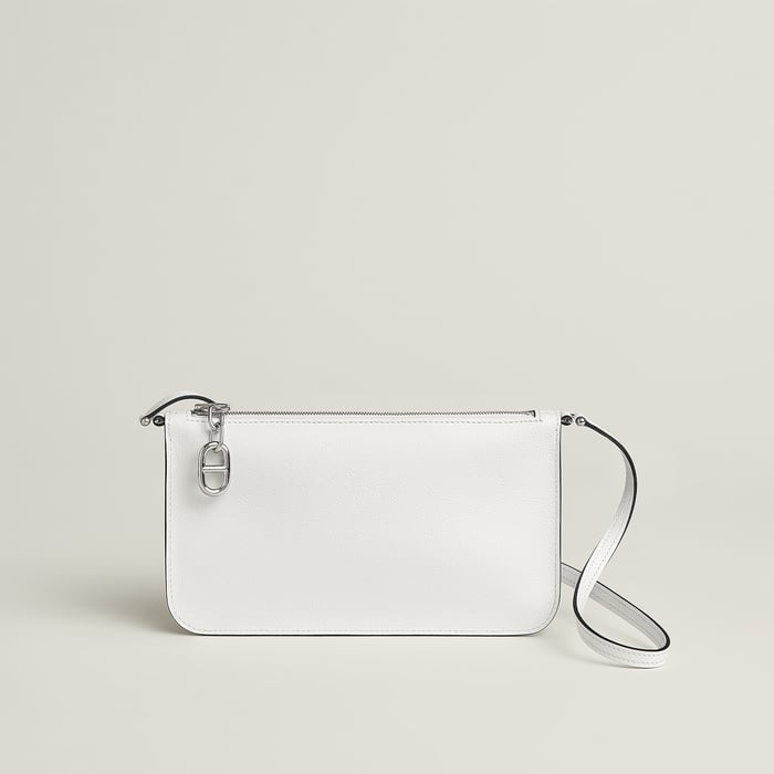 New White Zipengo Chaine d'Ancre to Go Pouch