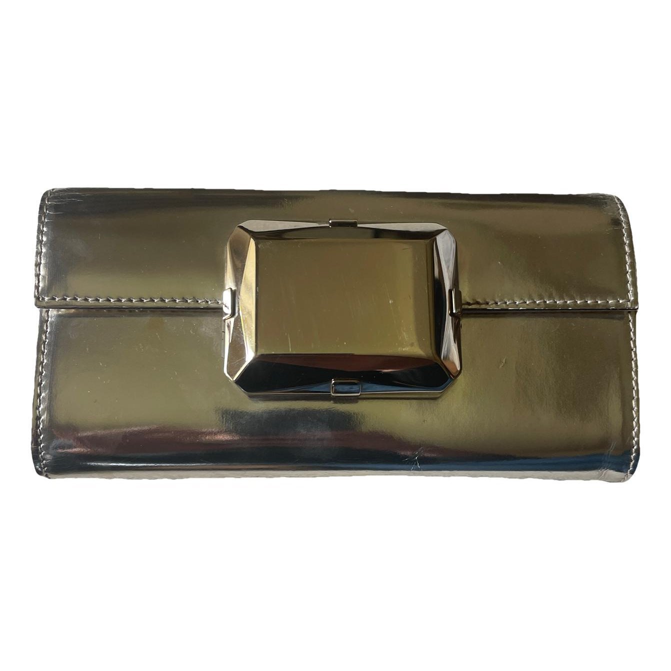 Leather clutch bag
