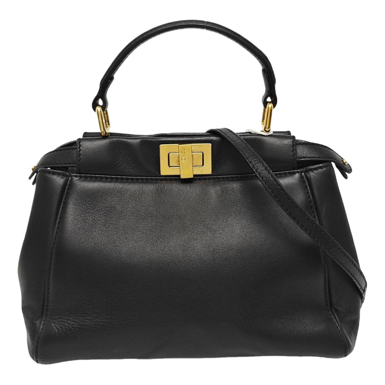 Peekaboo leather handbag