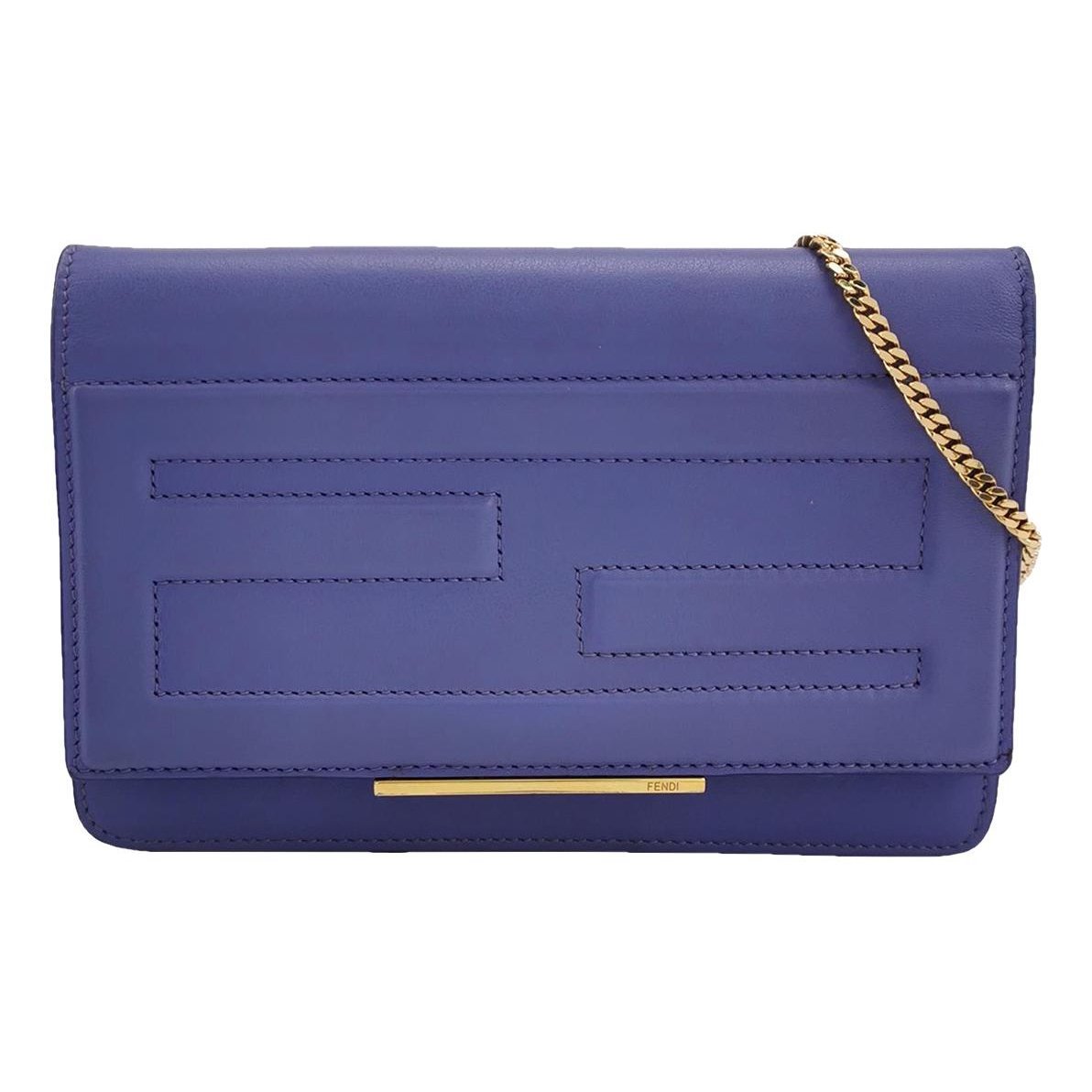 FF leather crossbody bag