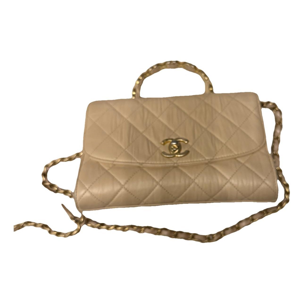 Coco Luxe leather handbag