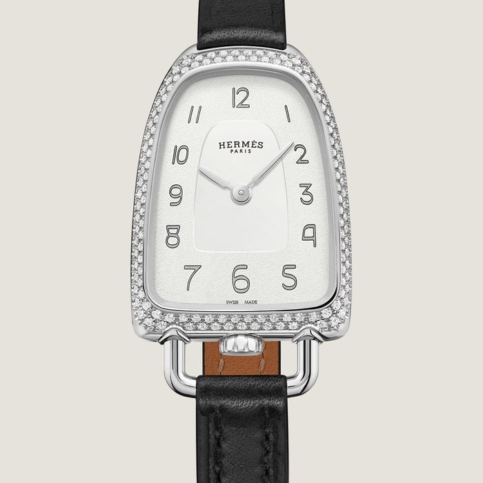 Sans Coloris Galop d'Hermès Watch, Medium Model, 32 MM