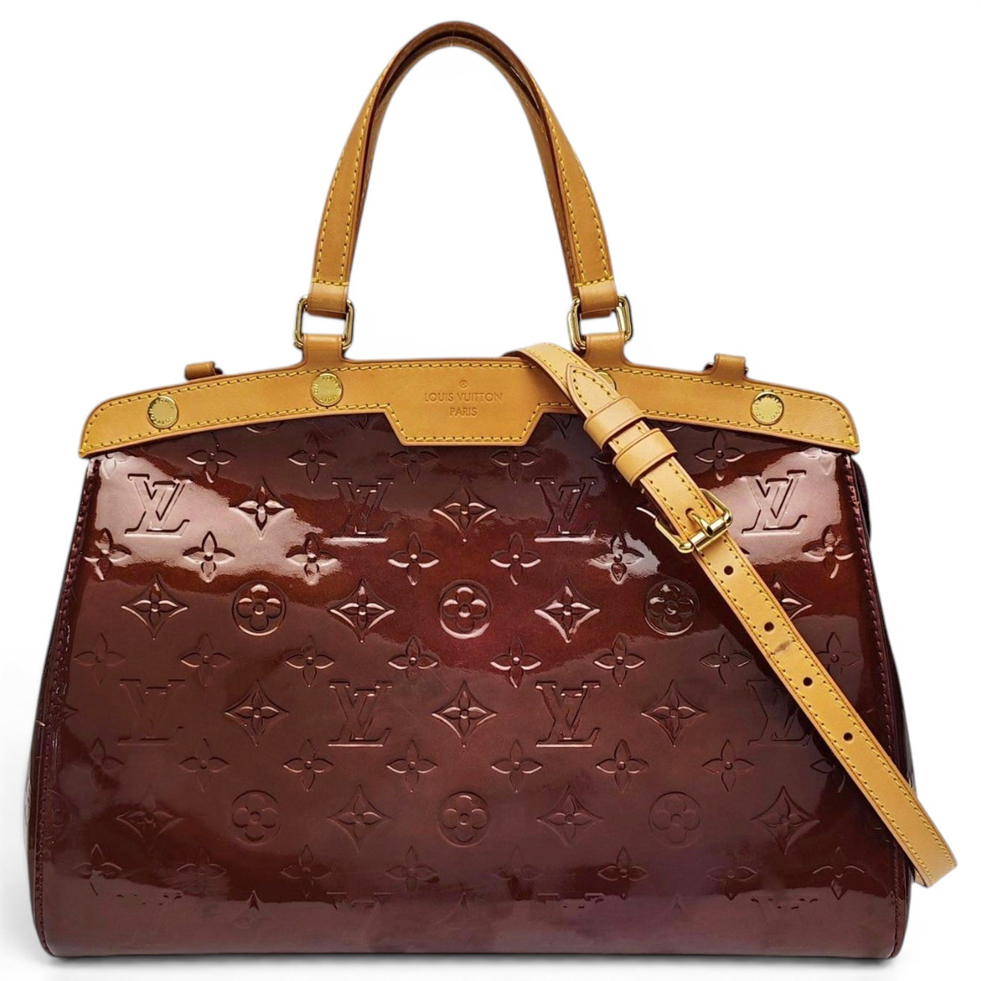 Bréa patent leather handbag