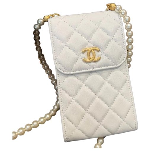 Trendy CC leather crossbody bag