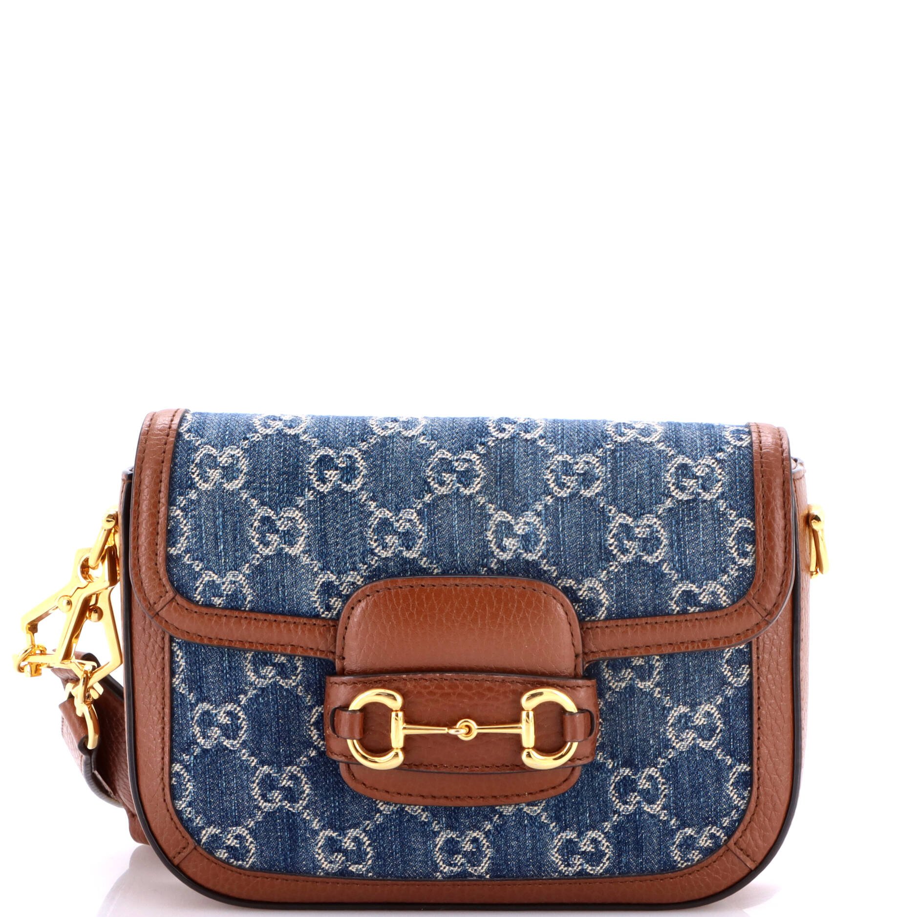 Horsebit 1955 Shoulder Bag GG Denim Mini