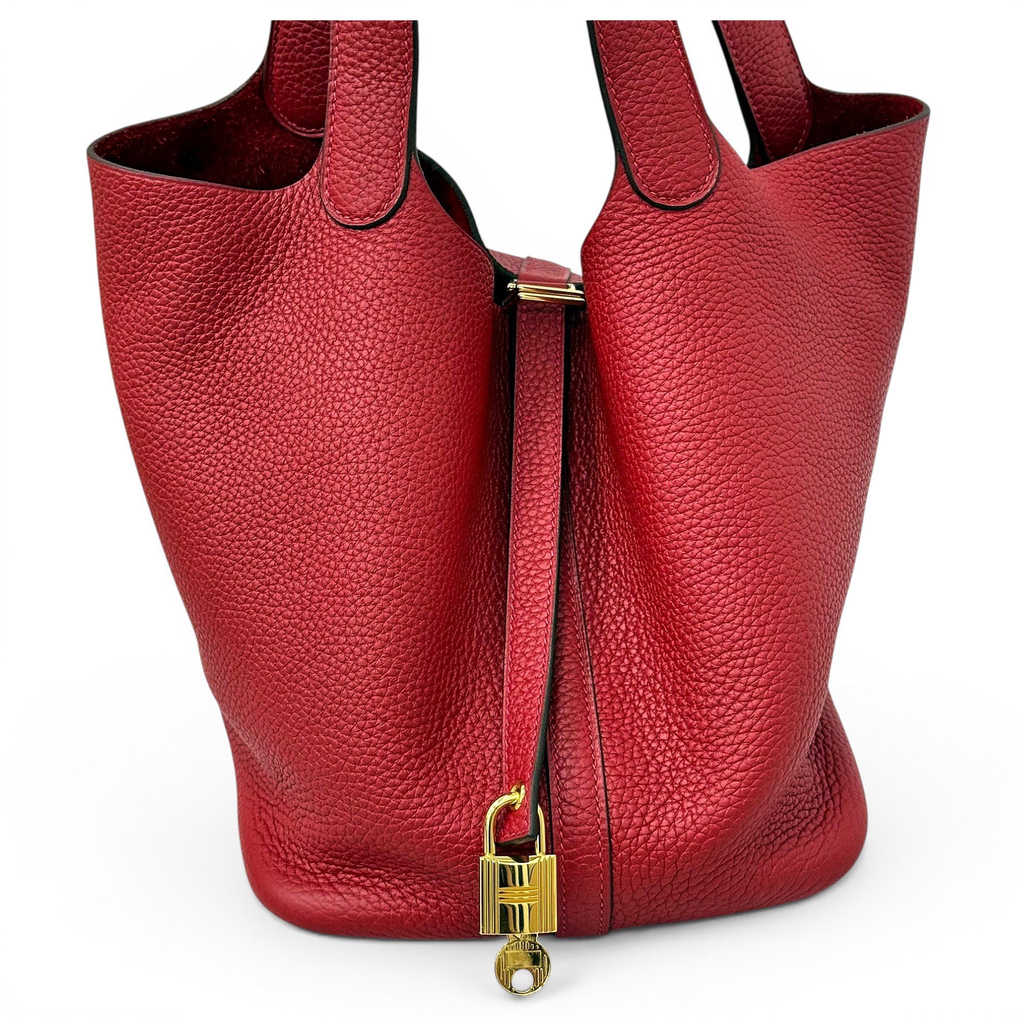 Picotin leather handbag