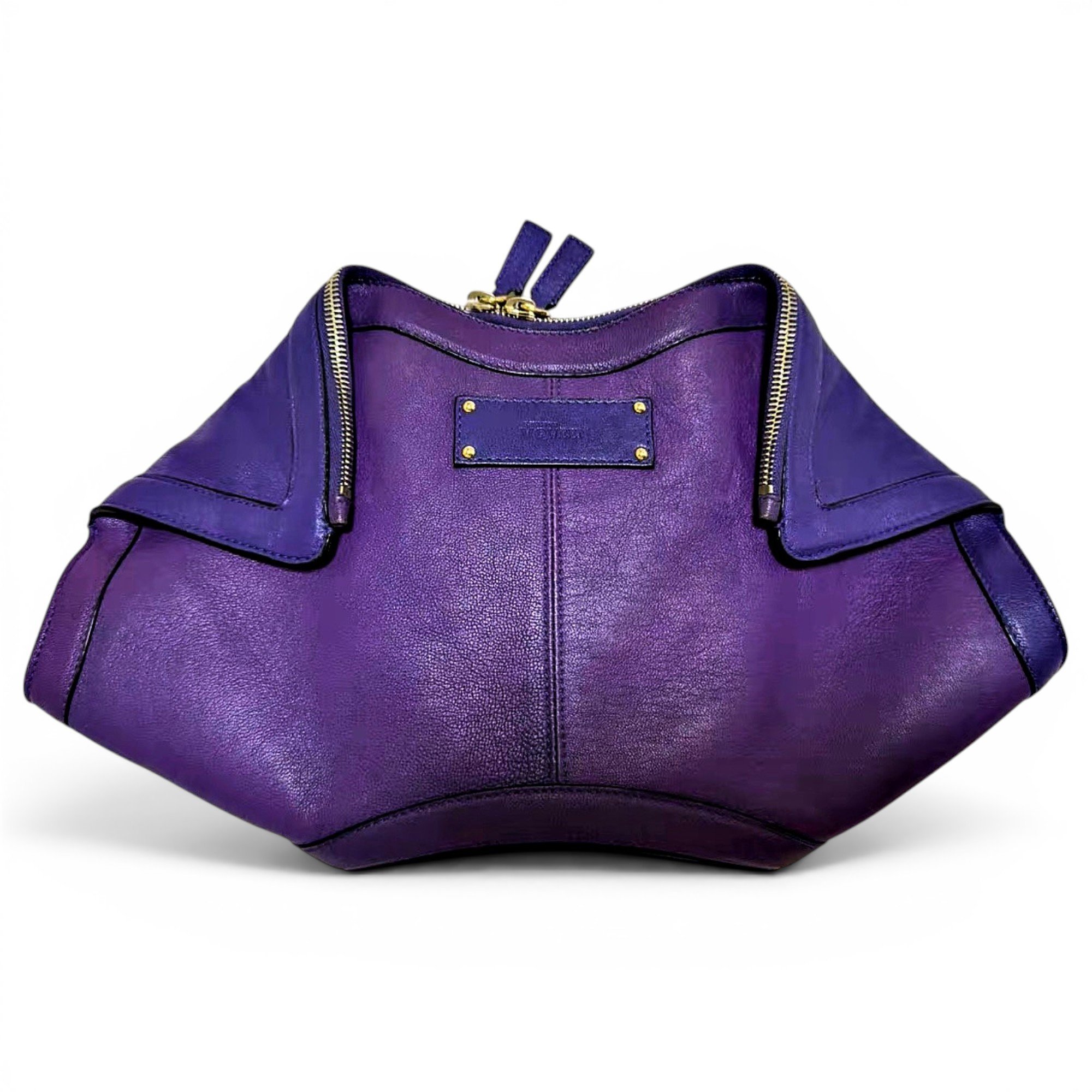 Manta leather clutch bag