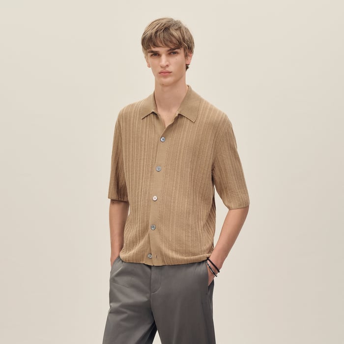 Kraft Short-sleeve Straight Cut Shirt