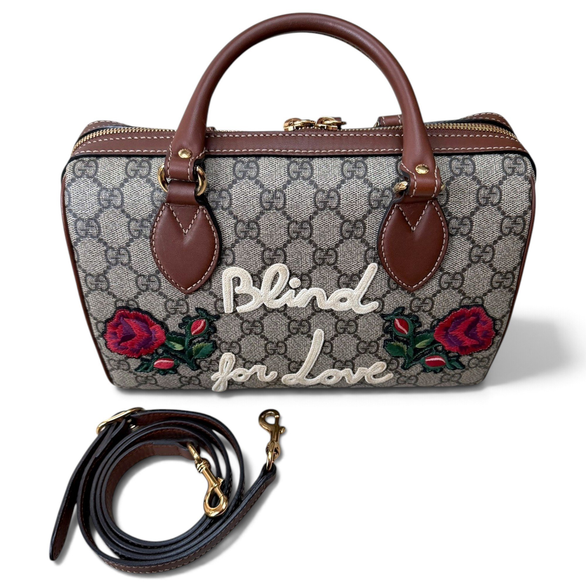 Boston leather handbag
