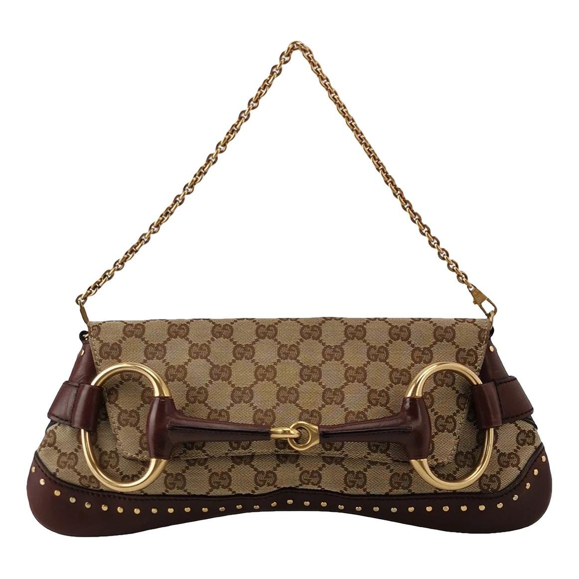 Horsebit Chain cloth handbag