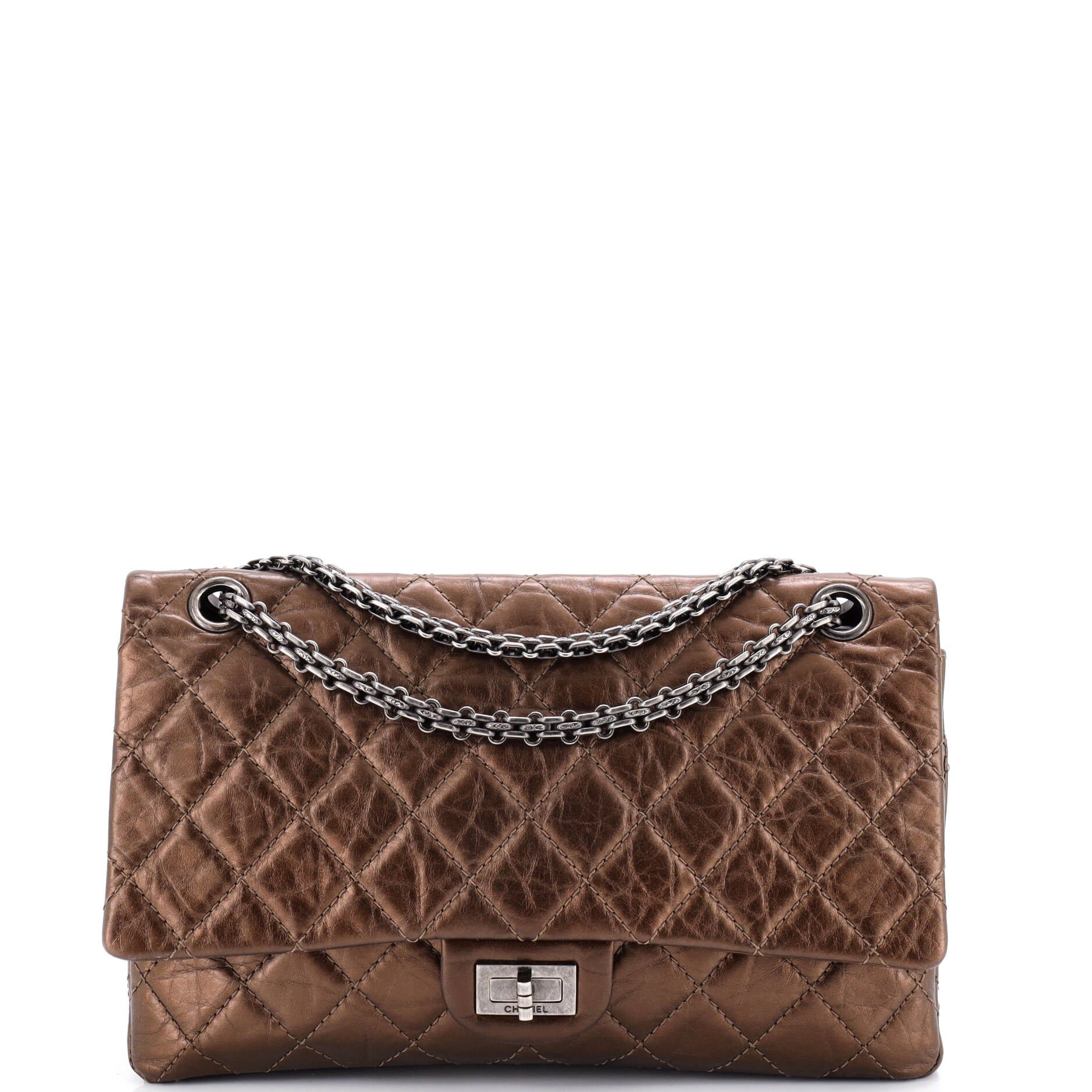 Chanel Reissue 2.55 Flap Bag Quilted Metallic Aged Calfskin 226
