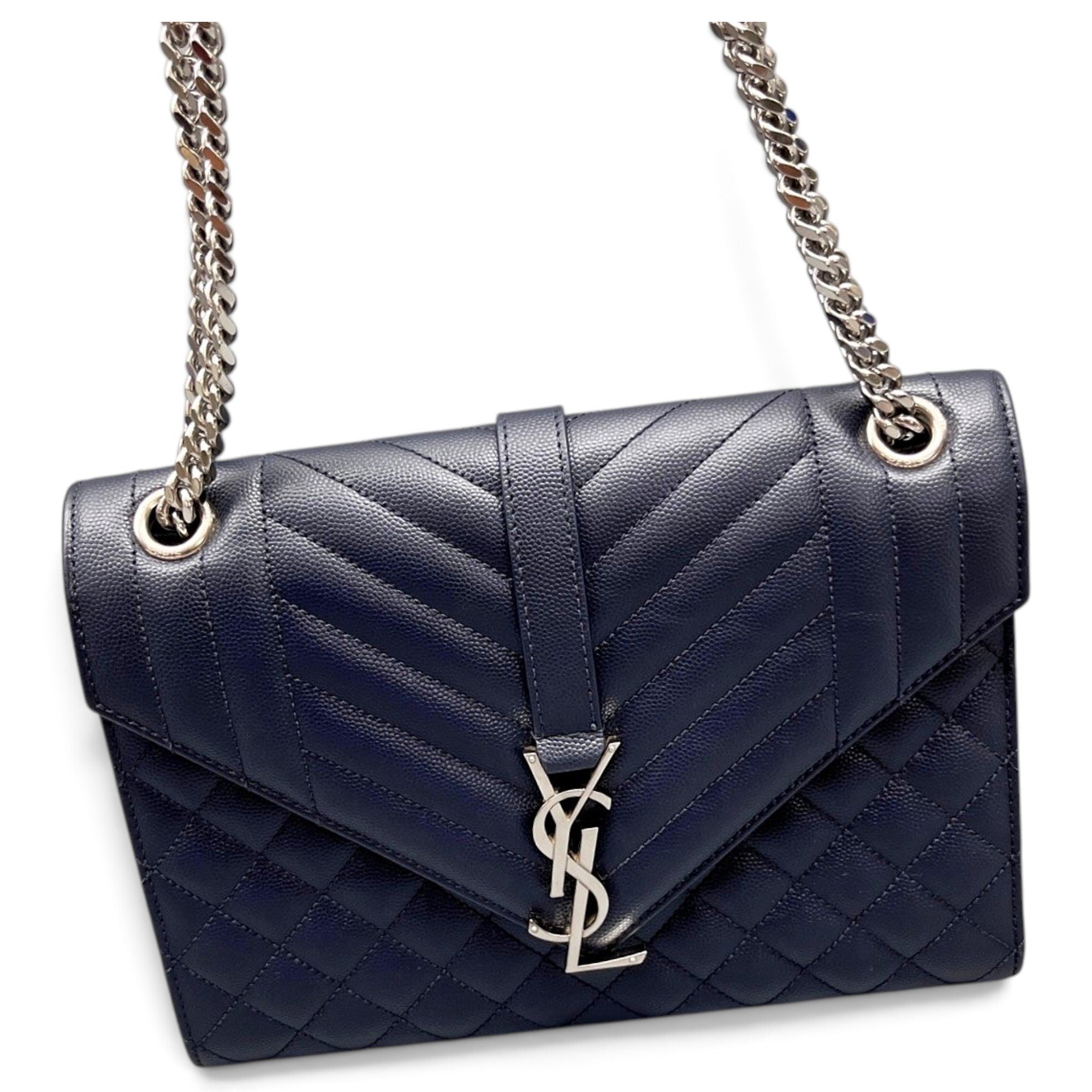 Envelope leather handbag