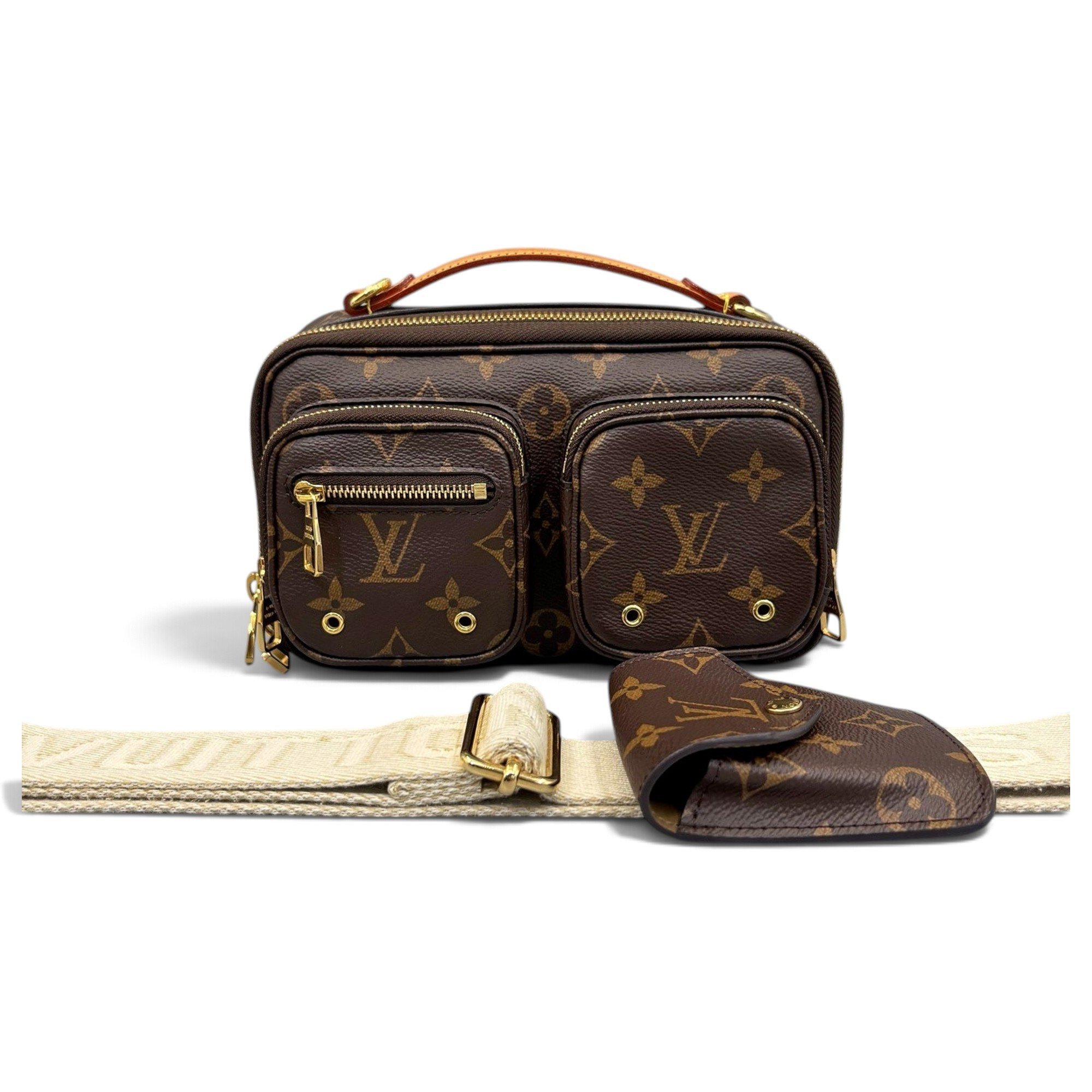 Croisé Utility leather handbag