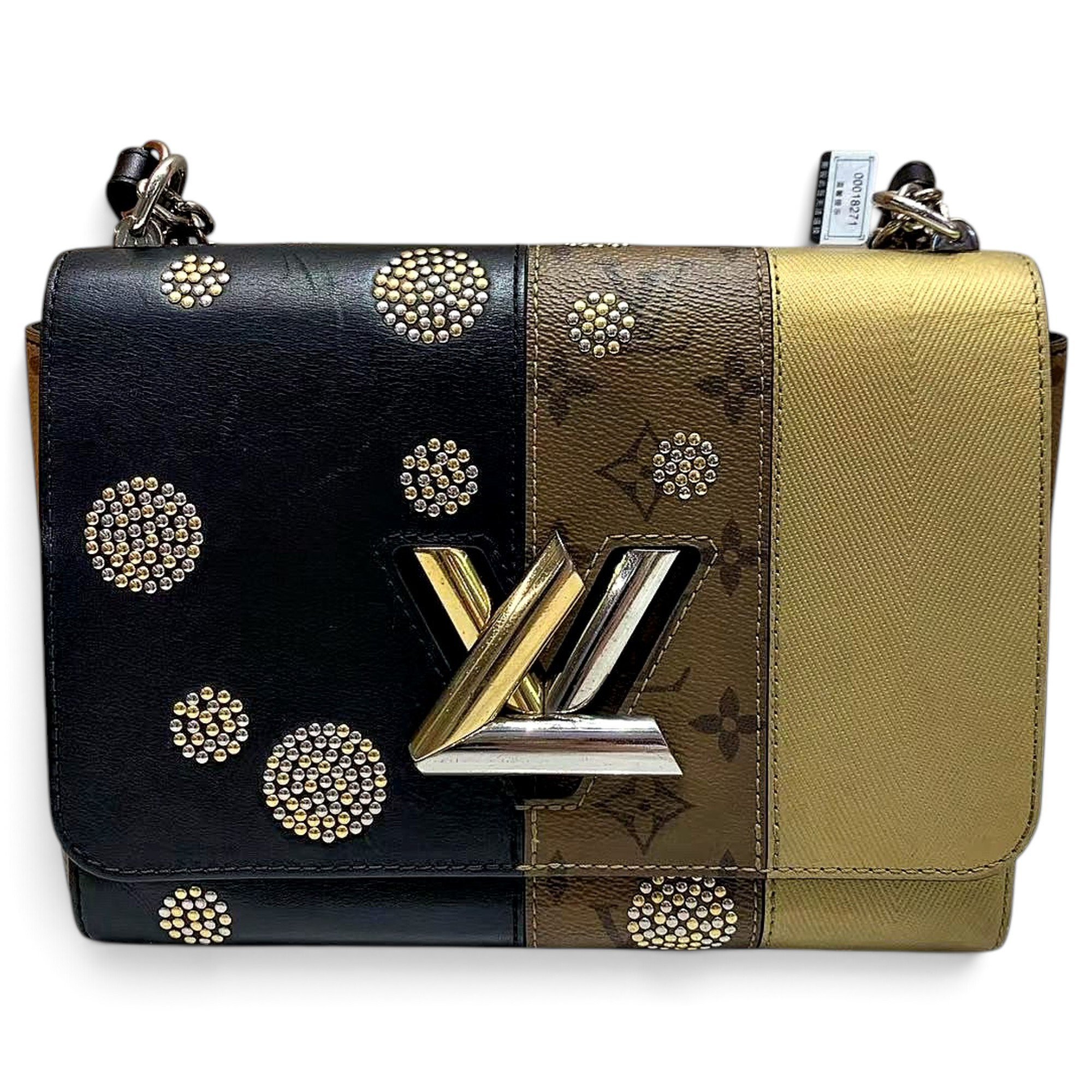 Twist leather crossbody bag