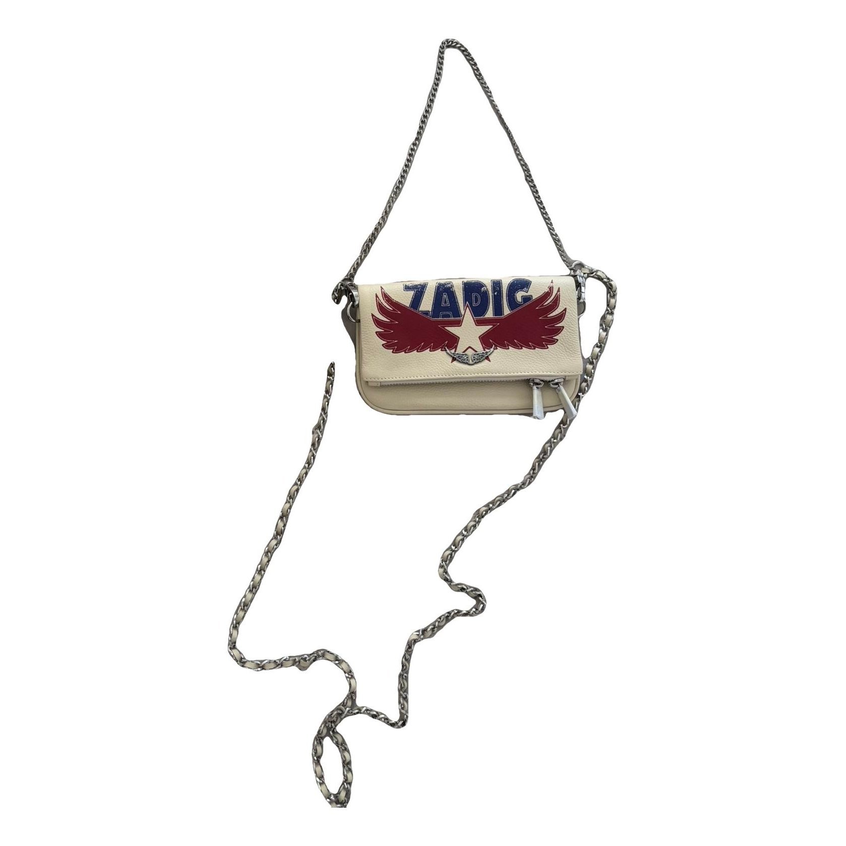 Rock leather clutch bag