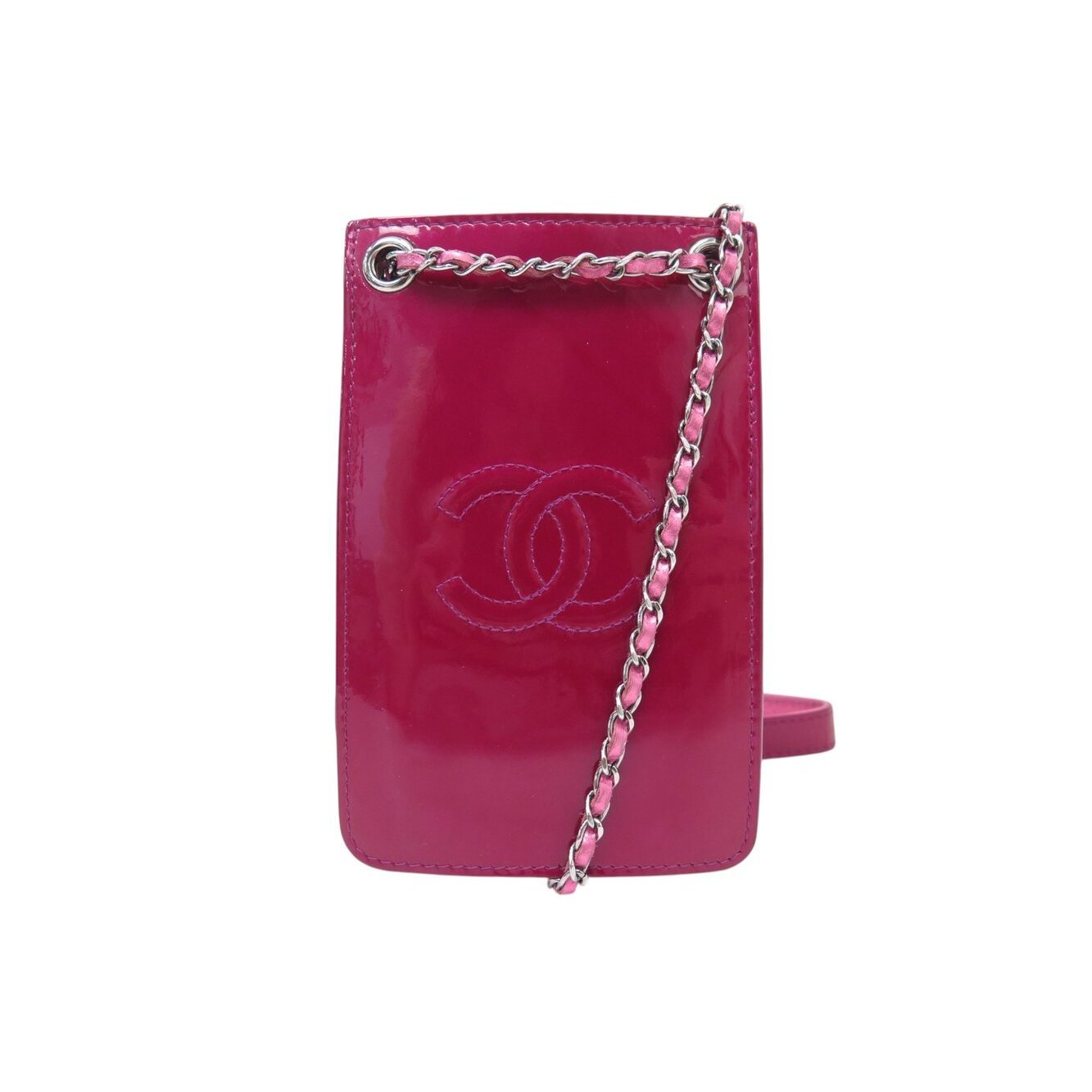 Patent leather handbag