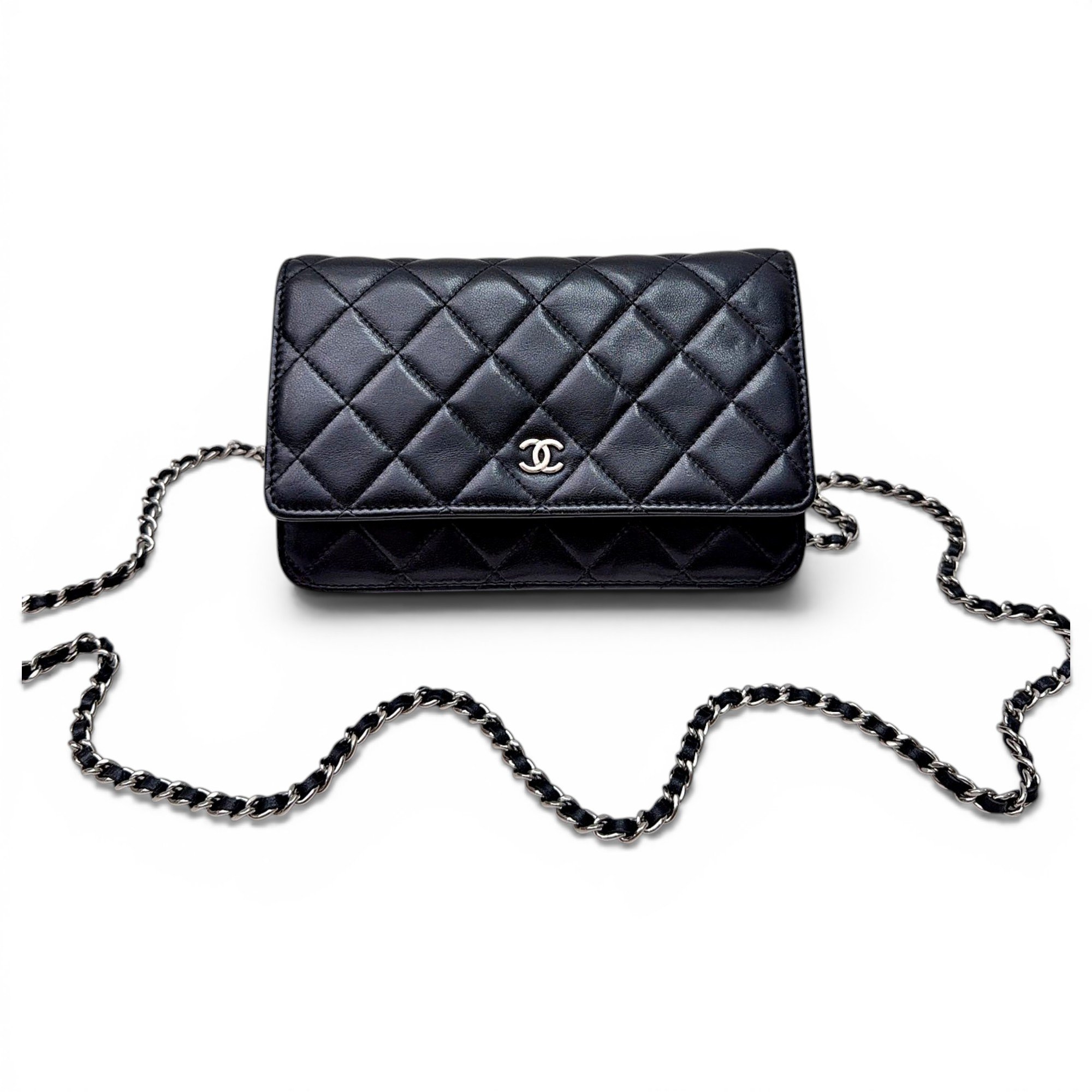 Trendy CC Wallet on Chain leather crossbody bag