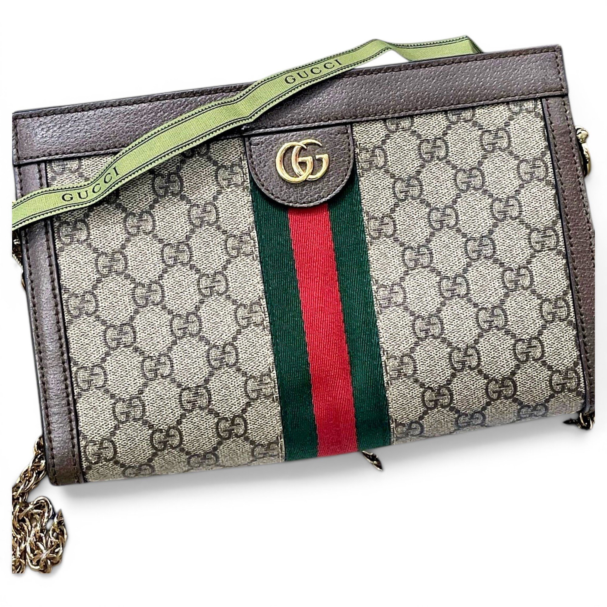 Ophidia Chain leather handbag