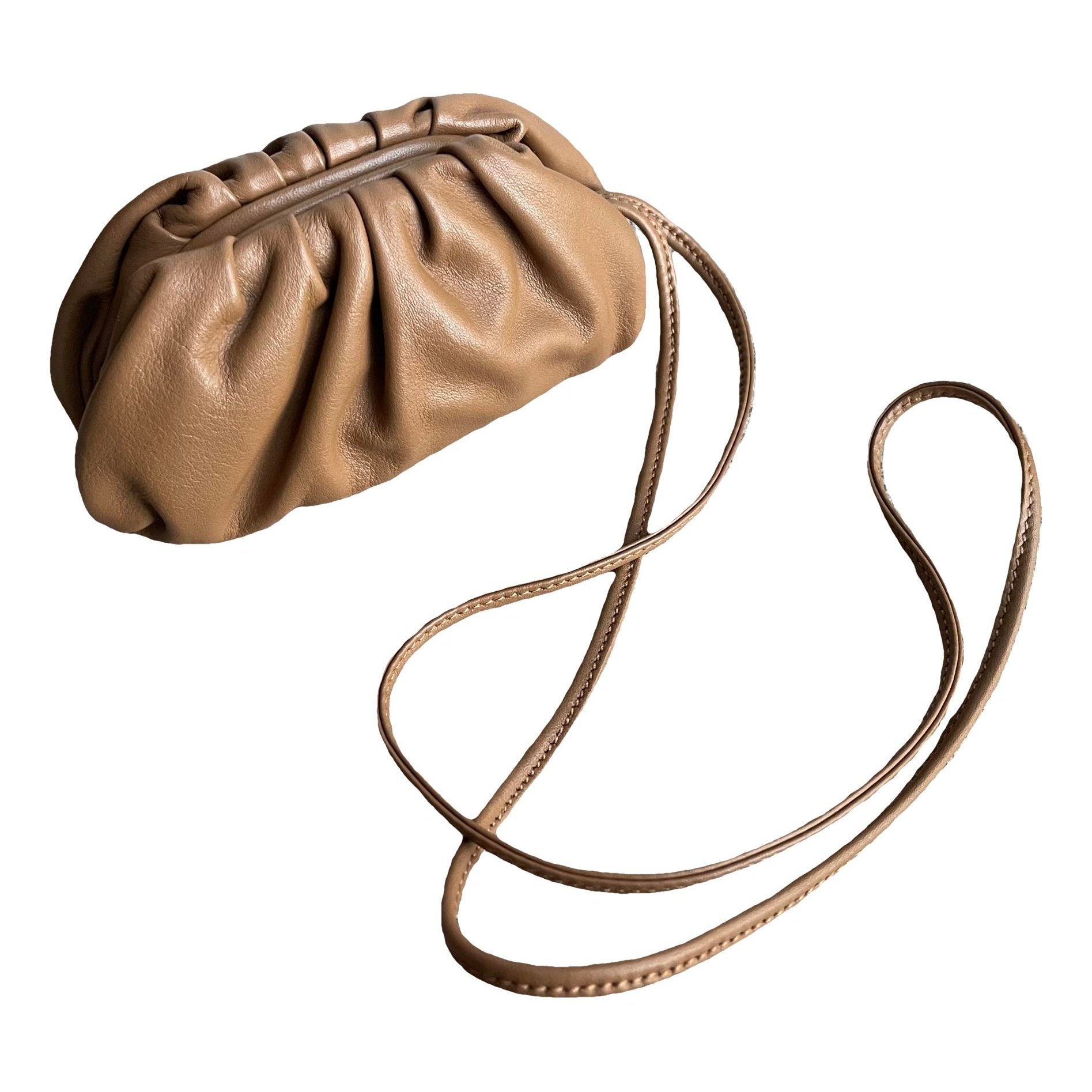 Pouch leather handbag