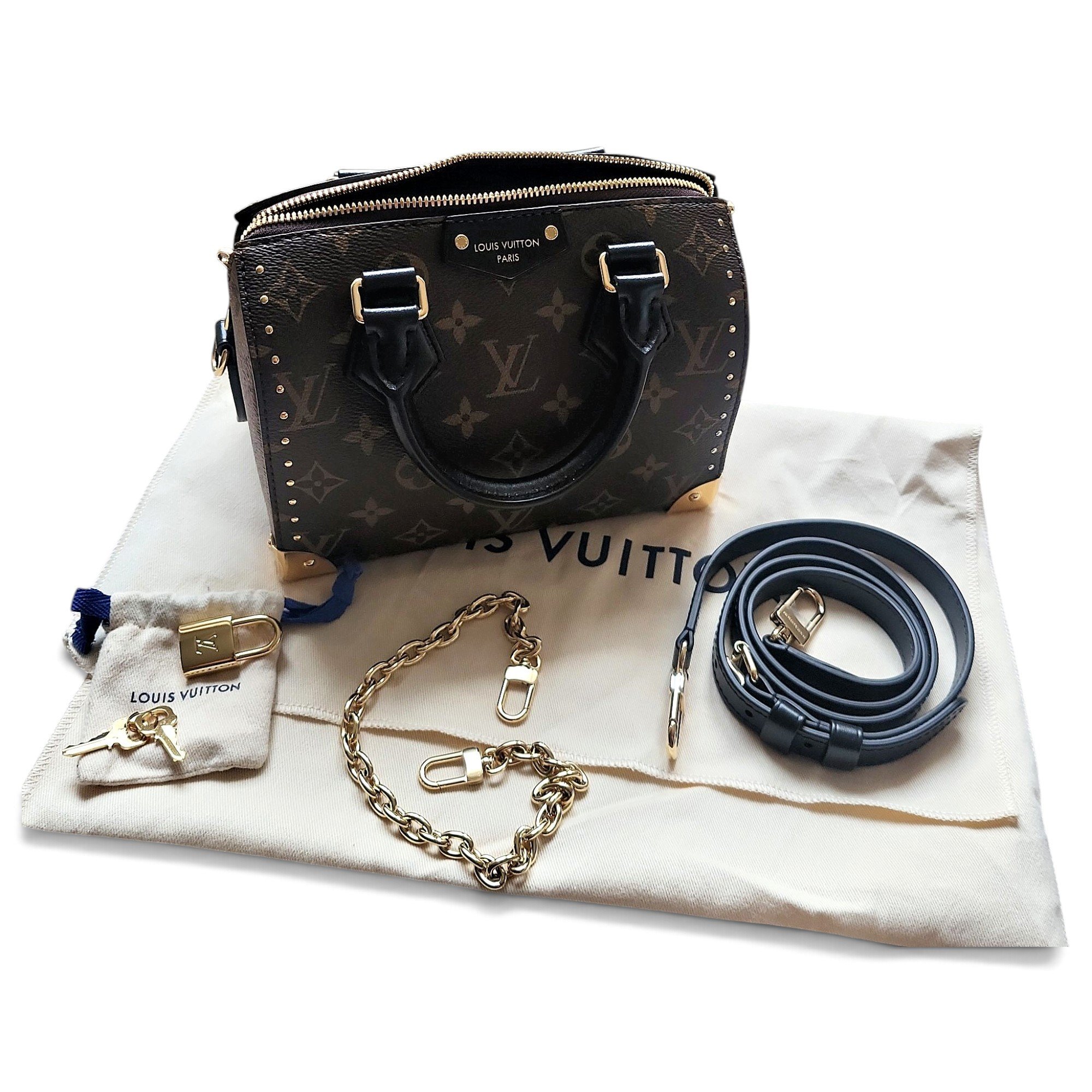 Speedy leather handbag