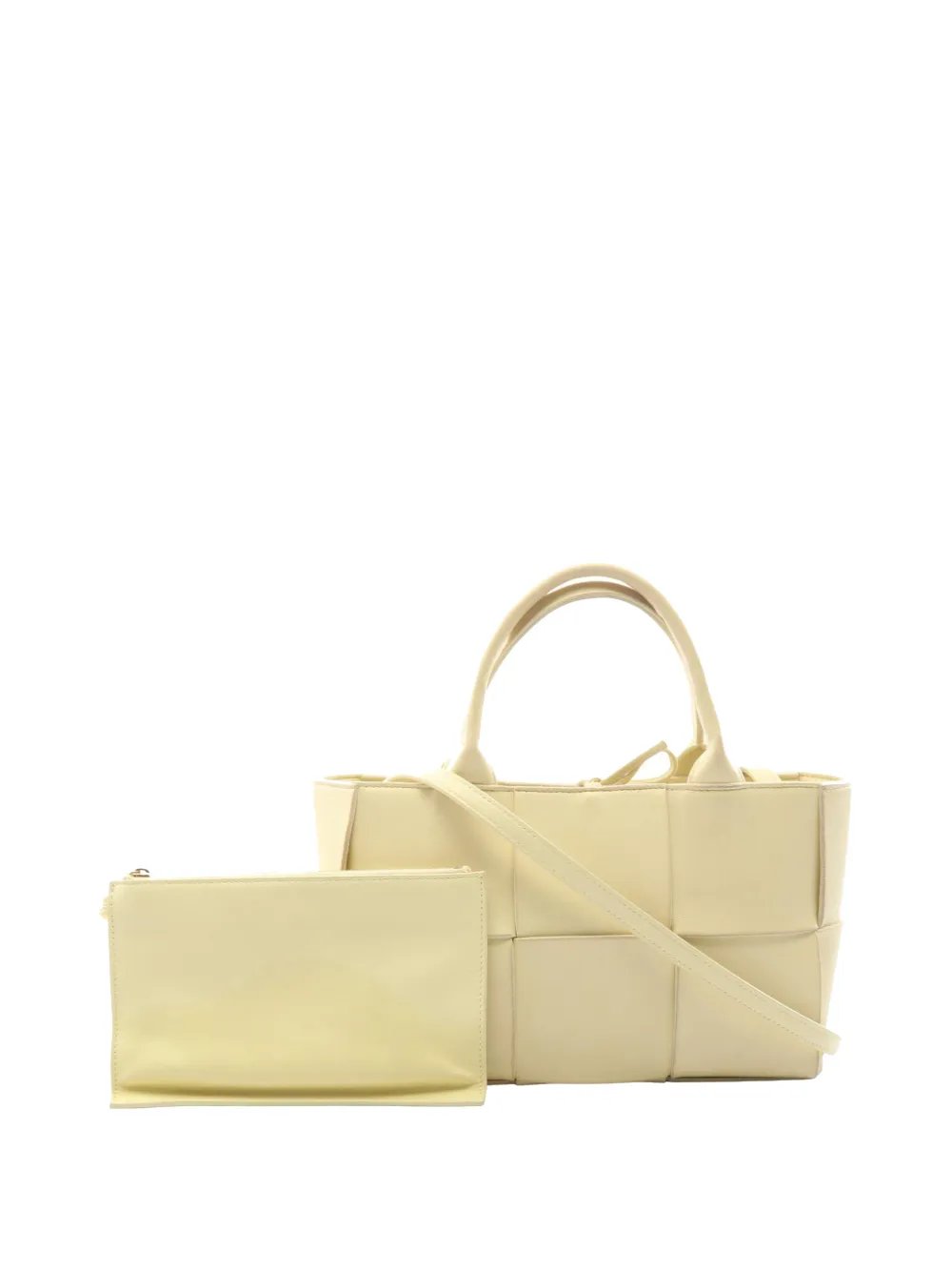 Bottega Veneta 2012-2026 Mini Lambskin Intreccio Arco Tote satchel
