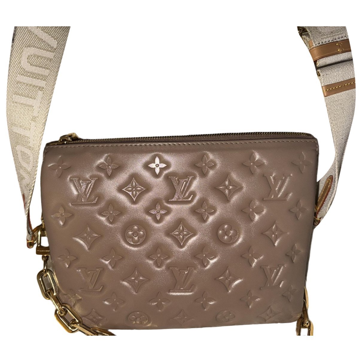 Coussin leather handbag