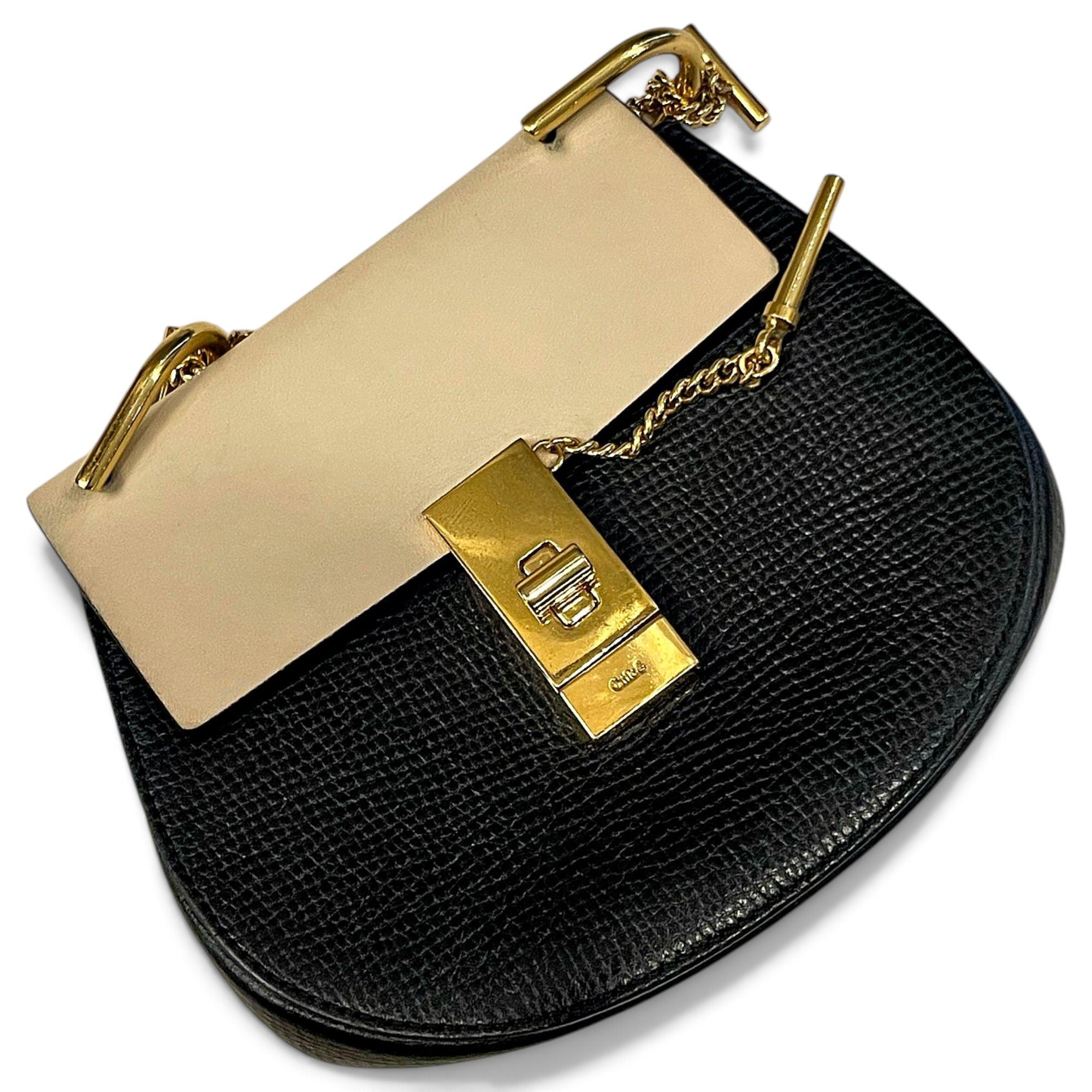 Drew leather handbag