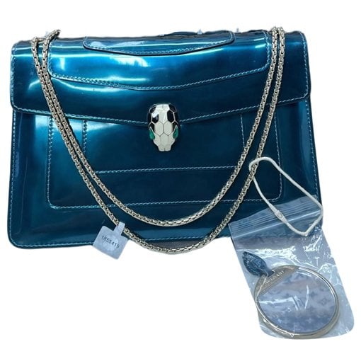 Serpenti leather handbag