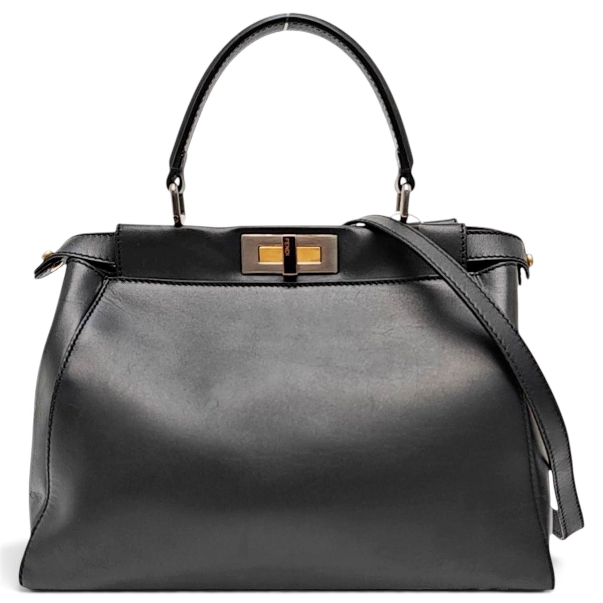 Peekaboo leather handbag