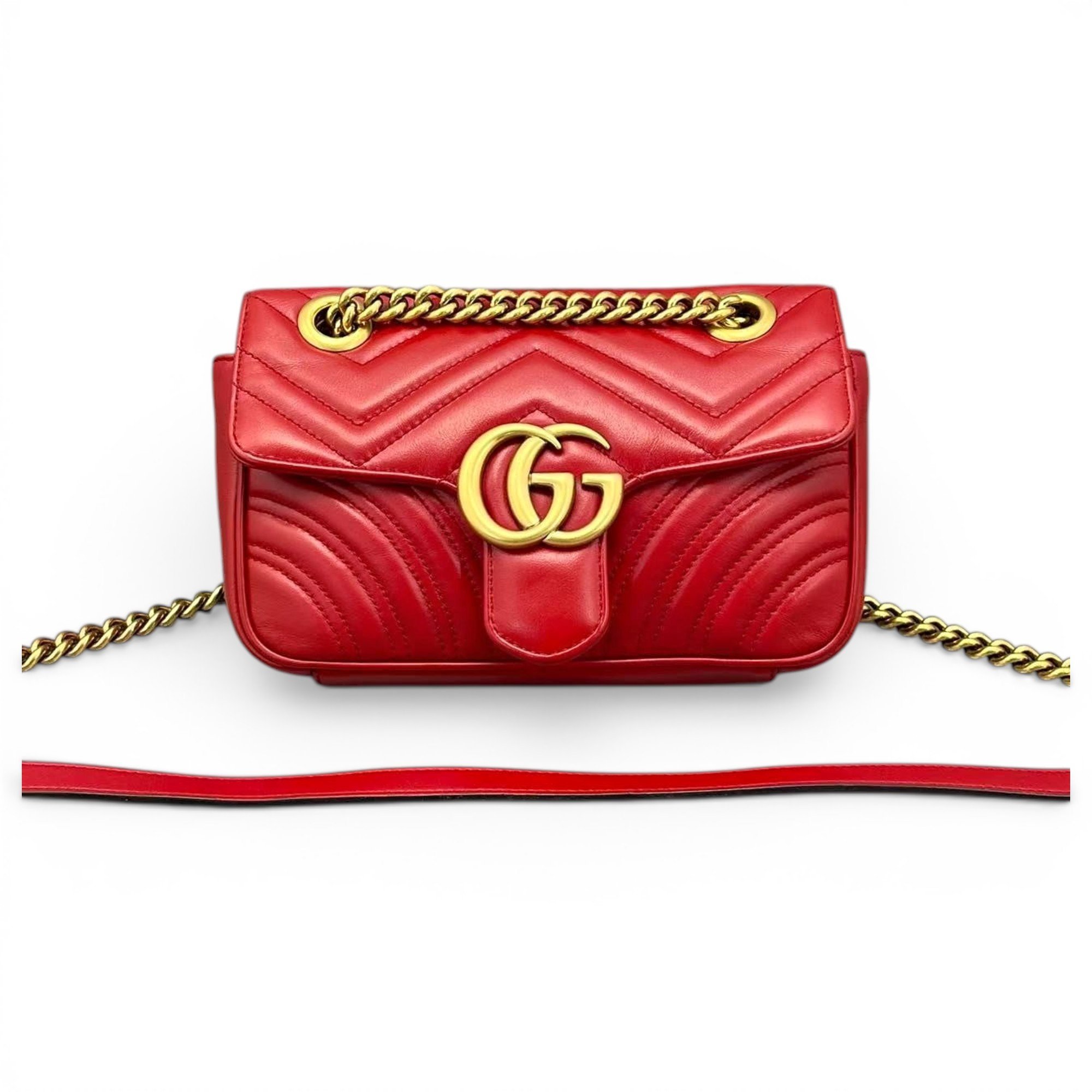GG Marmont Flap leather handbag