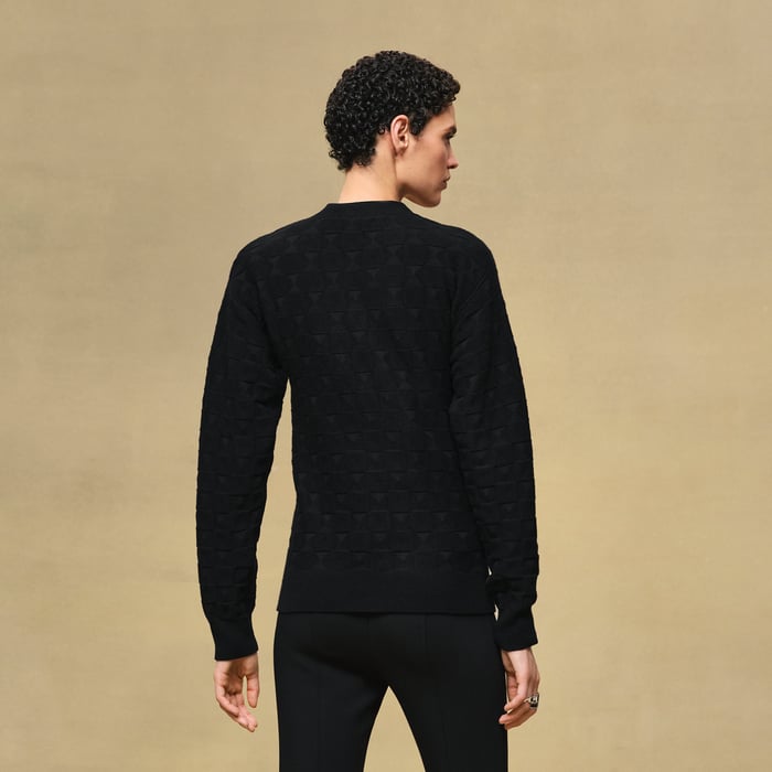 Noir "Medor" Long-sleeve Cardigan