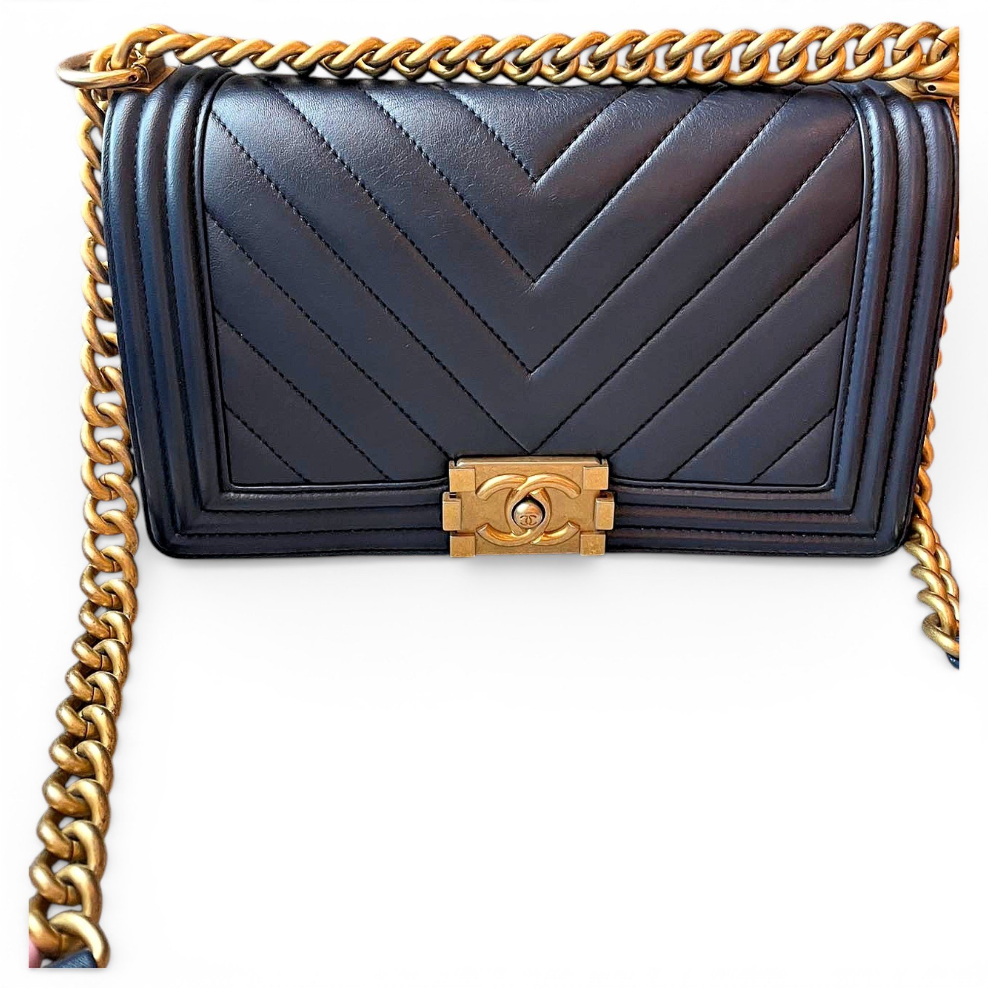 Boy leather crossbody bag