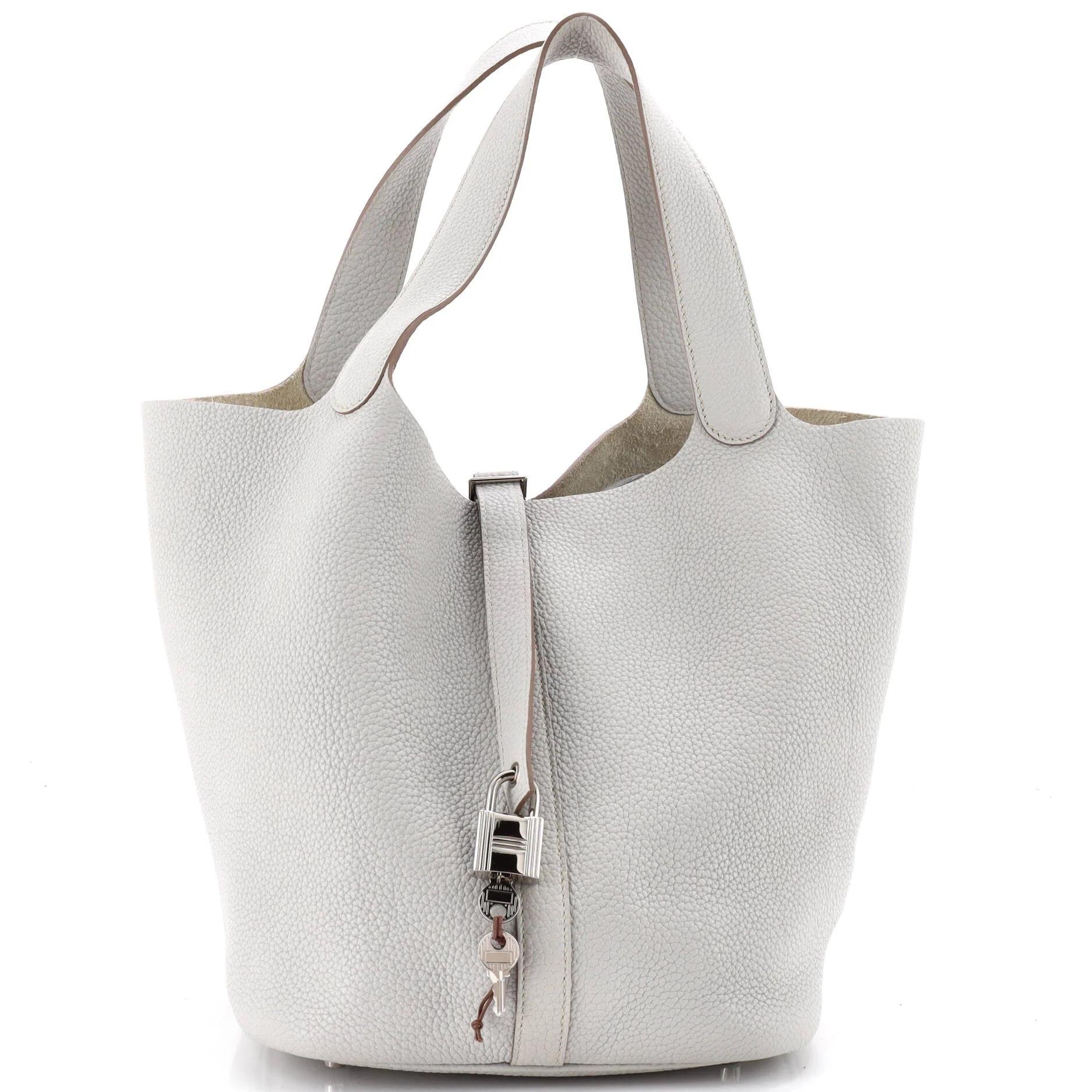 Picotin leather handbag
