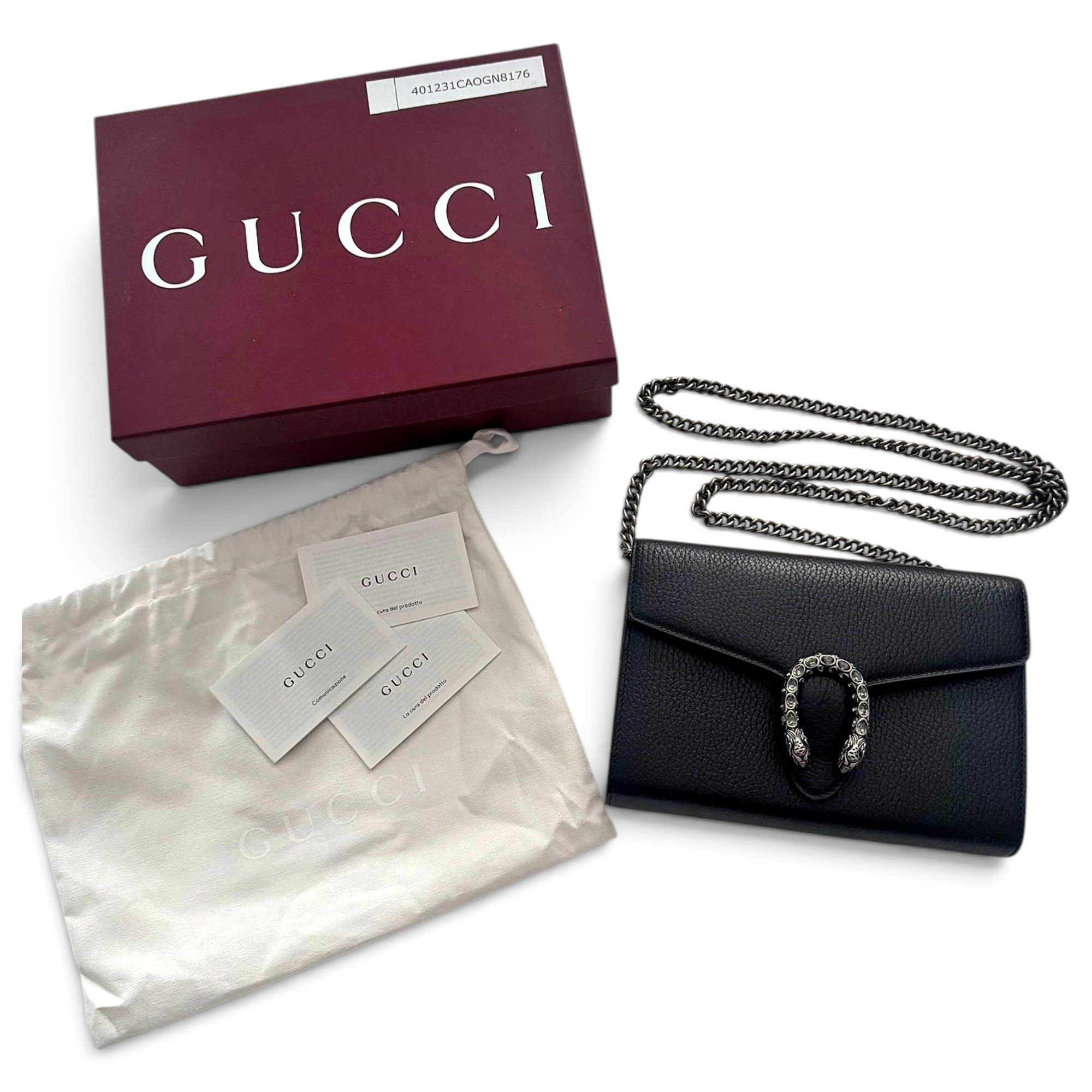 Dionysus Chain Wallet leather crossbody bag