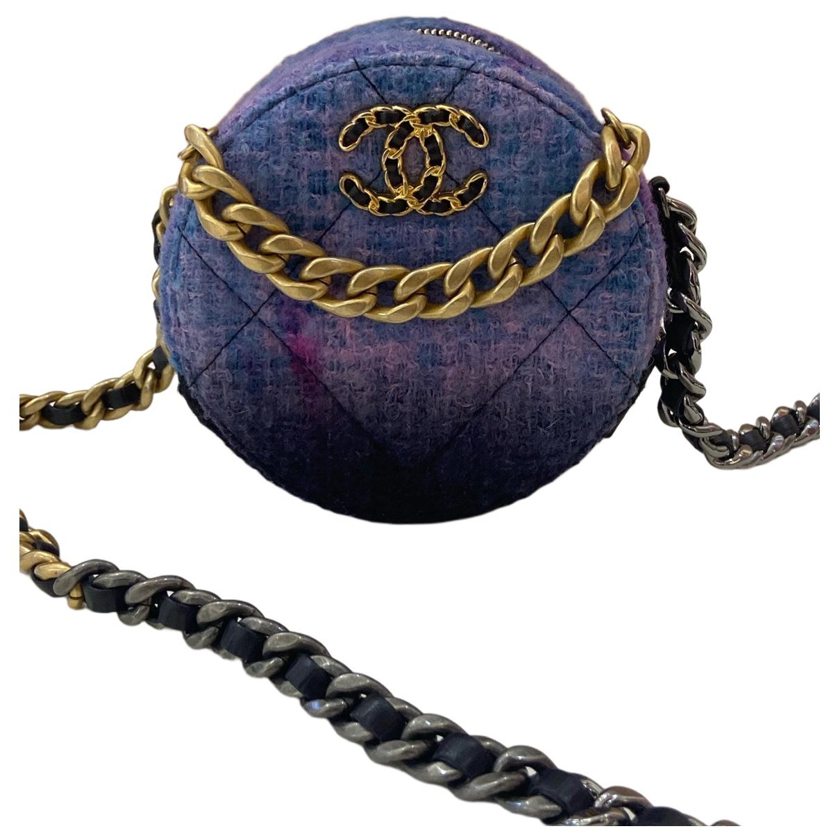 Chanel 19 tweed handbag