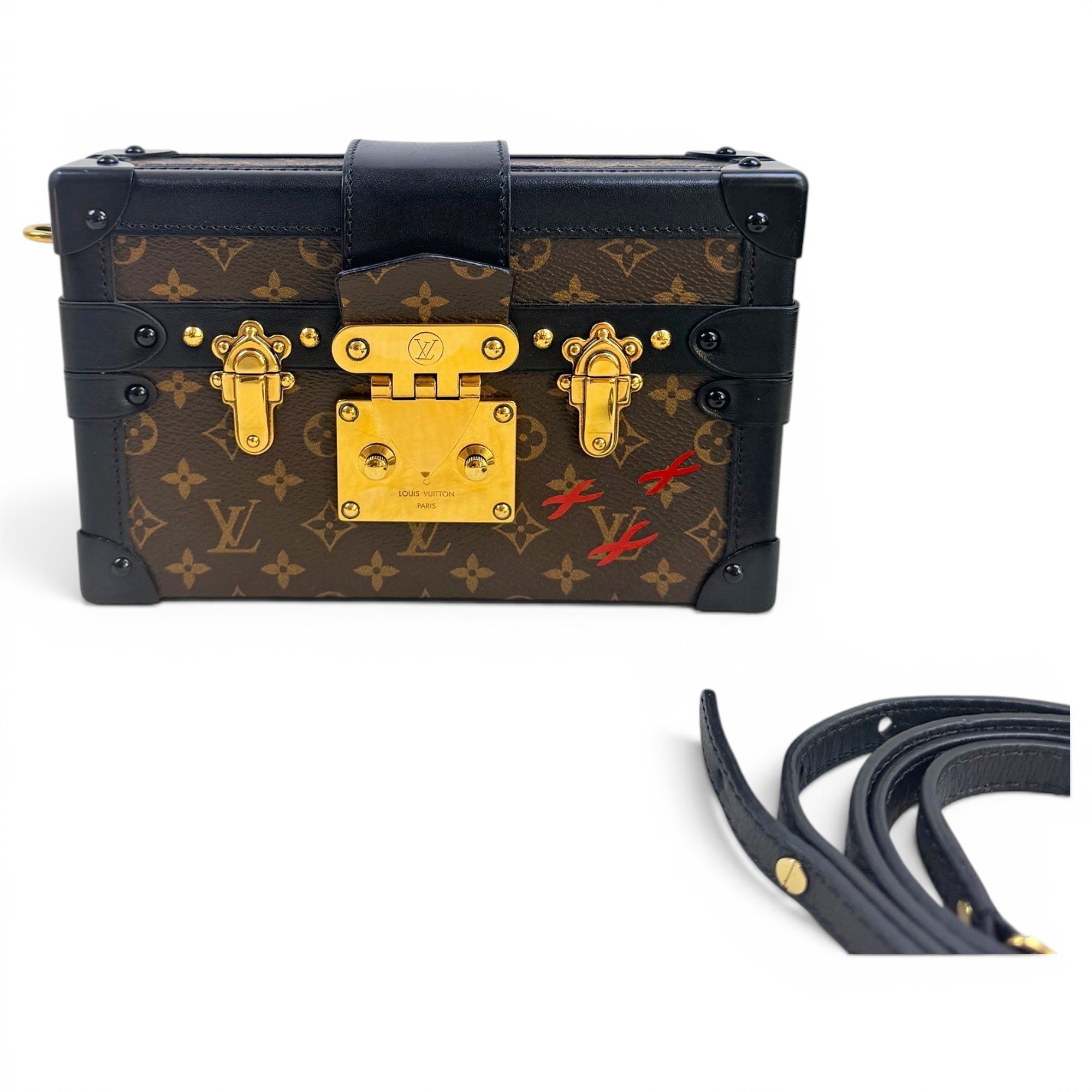 Louis Vuitton Petite Malle leather handbag